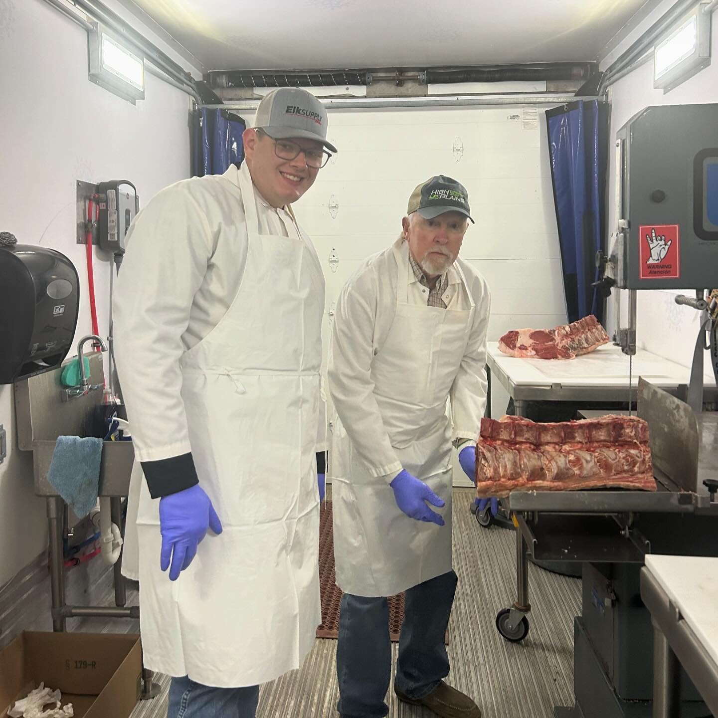 The Meat Processing class is up and running! Bob and Jacob are getting it done!