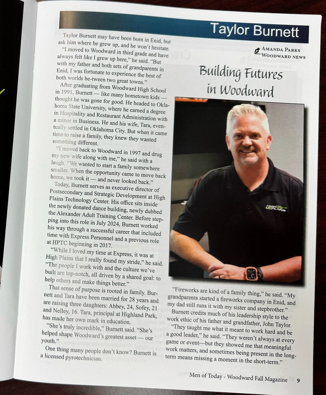 We are proud of our own Taylor Burnett, Executive Director of Postsecondary and Strategic Development, for being named one of Woodward&rsquo;s Men of Today! 🎉 Check out the special feature produced by the Woodward News to read his article and learn 