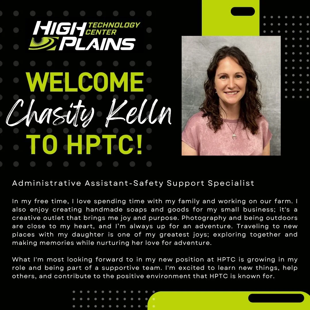 Please join us in welcoming Chasity Kelln to the HPTC family!