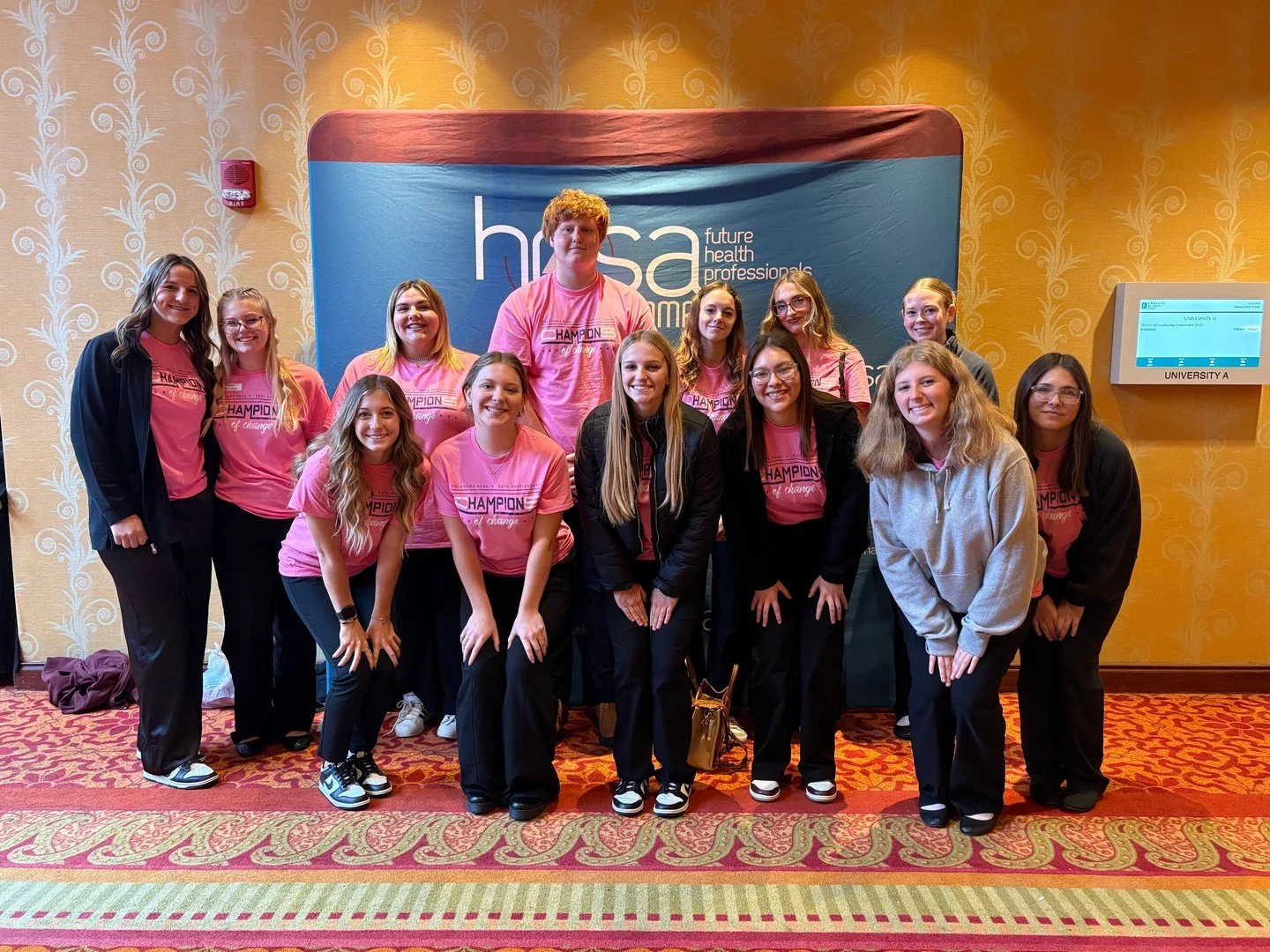 Morning and Afternoon Local HOSA Officers attended the Fall HOSA Leadership Conference today.