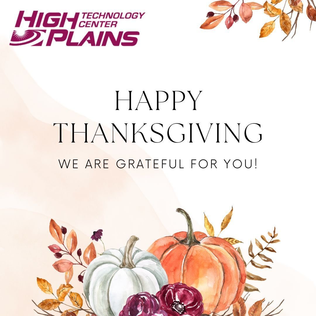 This Thanksgiving, we're grateful for our students, instructors, staff, and community partners who make HPTC a place of opportunity, growth, and innovation. Wishing you and your loved ones a safe and joyful holiday!