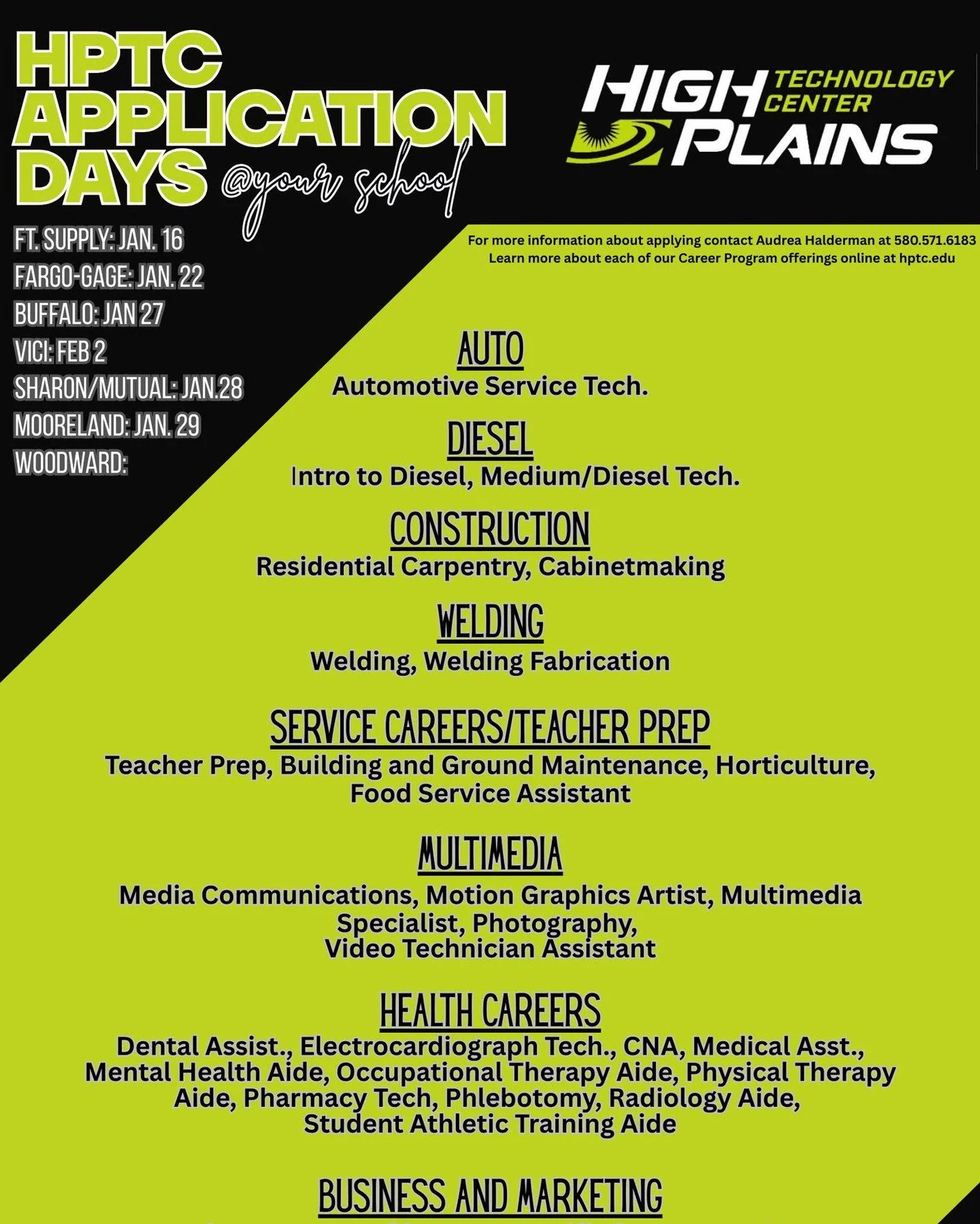 📣 Application Support Visits Coming Soon! ✨

Our Guidance Counselor, Audrea Halderman, will be visiting each of our partner schools to help students apply for the 2026&ndash;2027 school year. She&rsquo;ll be available to answer questions and walk st
