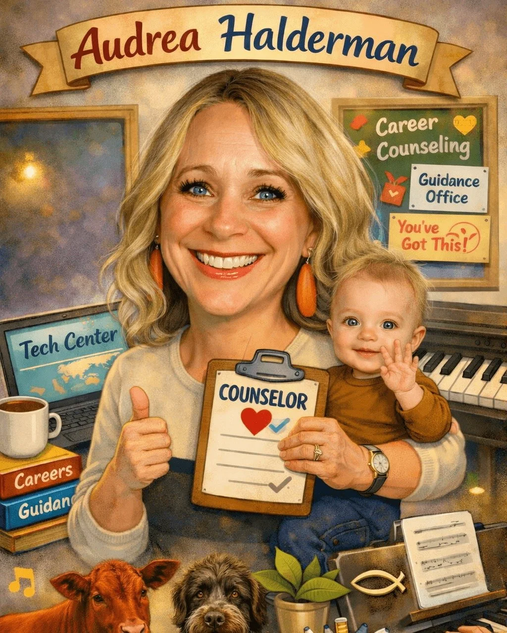 This week is Counselor Appreciation Week, and we are proud to recognize Audrea Halderman, our incredible HPTC Guidance Counselor. 💚 

Audrea truly goes above and beyond for our students and staff&mdash;offering guidance, encouragement, and steadfast