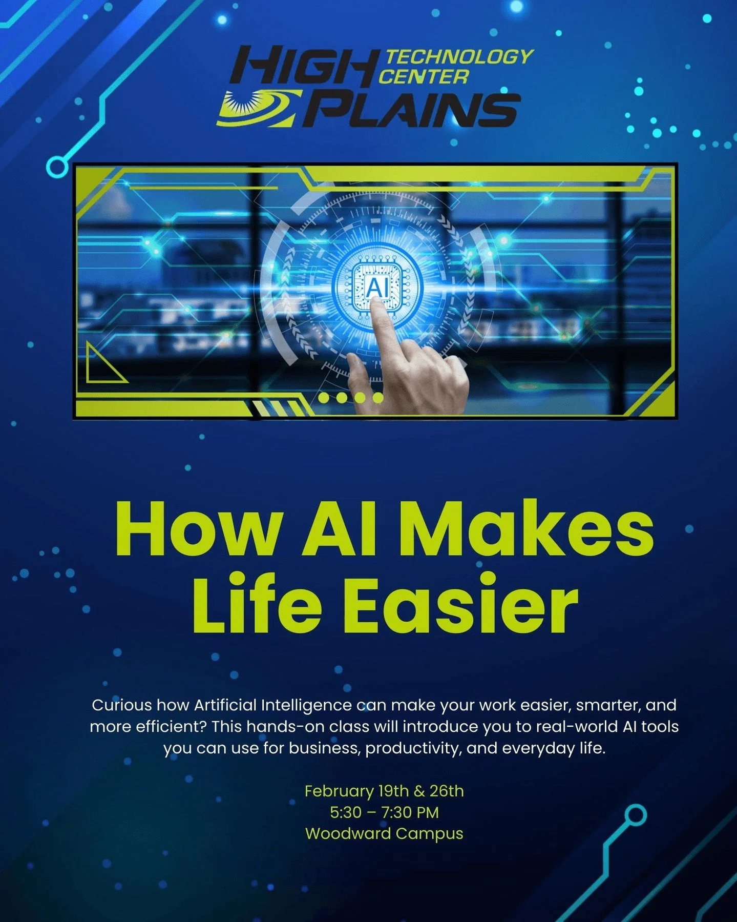 ✨ Intro to AI: Practical Uses for Business &amp; Personal Life 🤖

Curious how Artificial Intelligence can actually help you work smarter&mdash;not harder? This hands-on class introduces practical, real-world AI tools you can use for business, produc