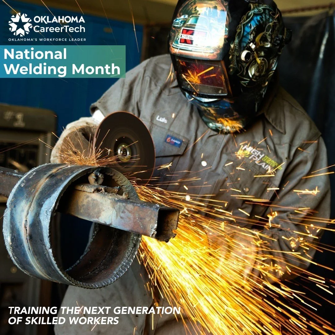 April is National Welding Month, and we&rsquo;re celebrating the students building Oklahoma&rsquo;s future one weld at a time.

Welding is a career with opportunity, stability, and growth. CareerTech welding programs provide hands-on training that le
