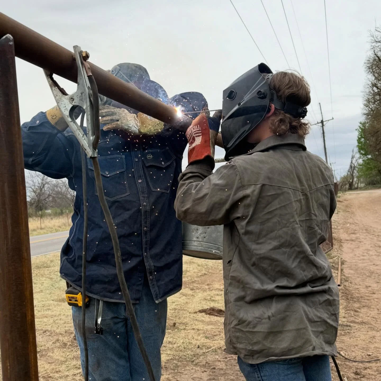 Several of our welding students have been hard at work recently, putting their skills to the test on a fence project 🔧🔥