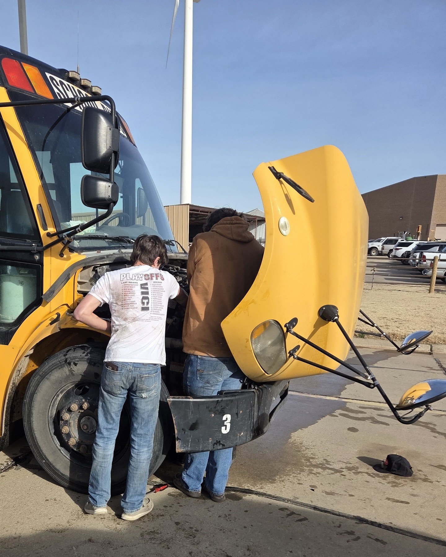 Our Diesel students recently tackled a real-world repair after the Vici school bus's water pump failed. Students from Vici and Woodward worked together to successfully replace the water pump&mdash;hands-on learning at its best.