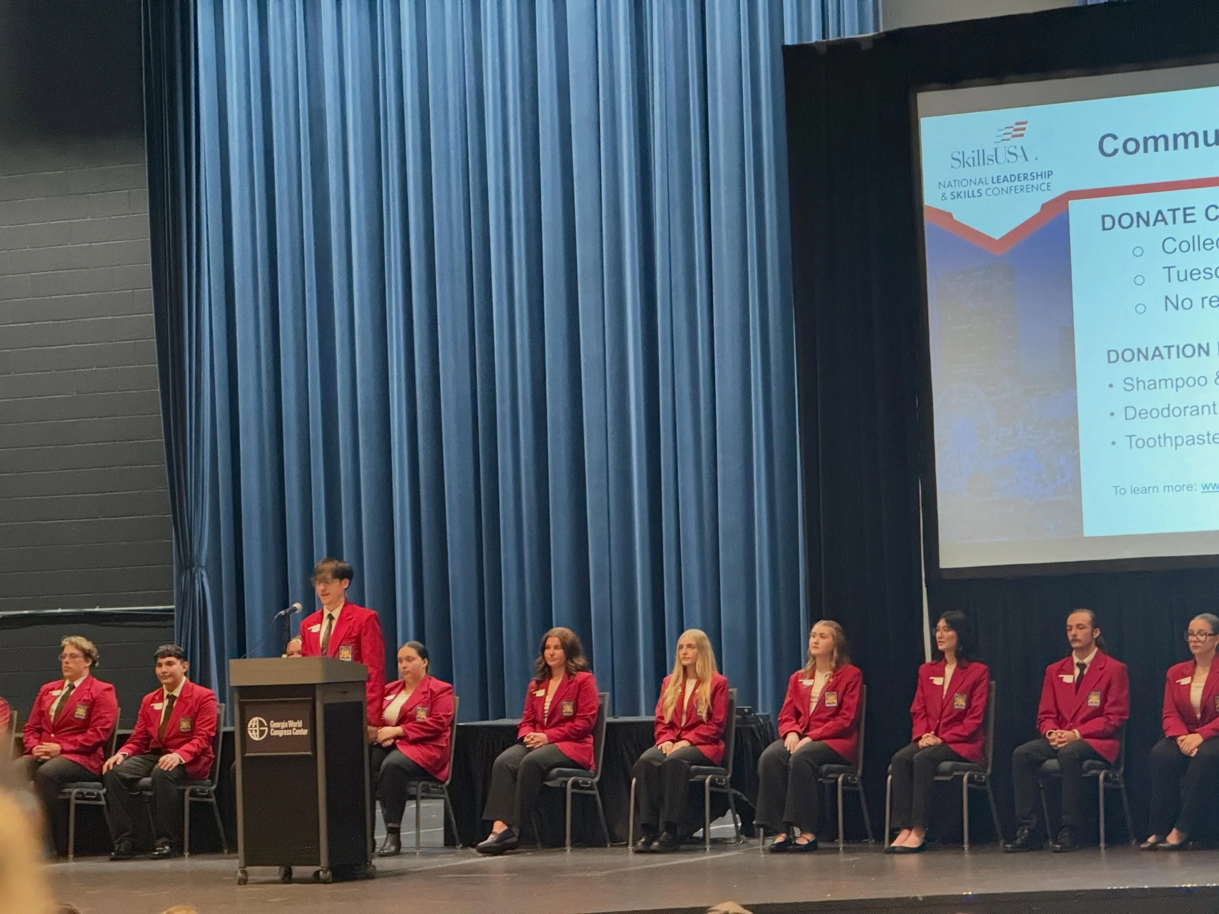 SkillsUSA Nationals kicked off with an Oklahoma delegation meeting led by our own SkillsUSA Oklahoma State Officer, Tristan Haws. Great job representing High Plains Technology Center on the national stage!