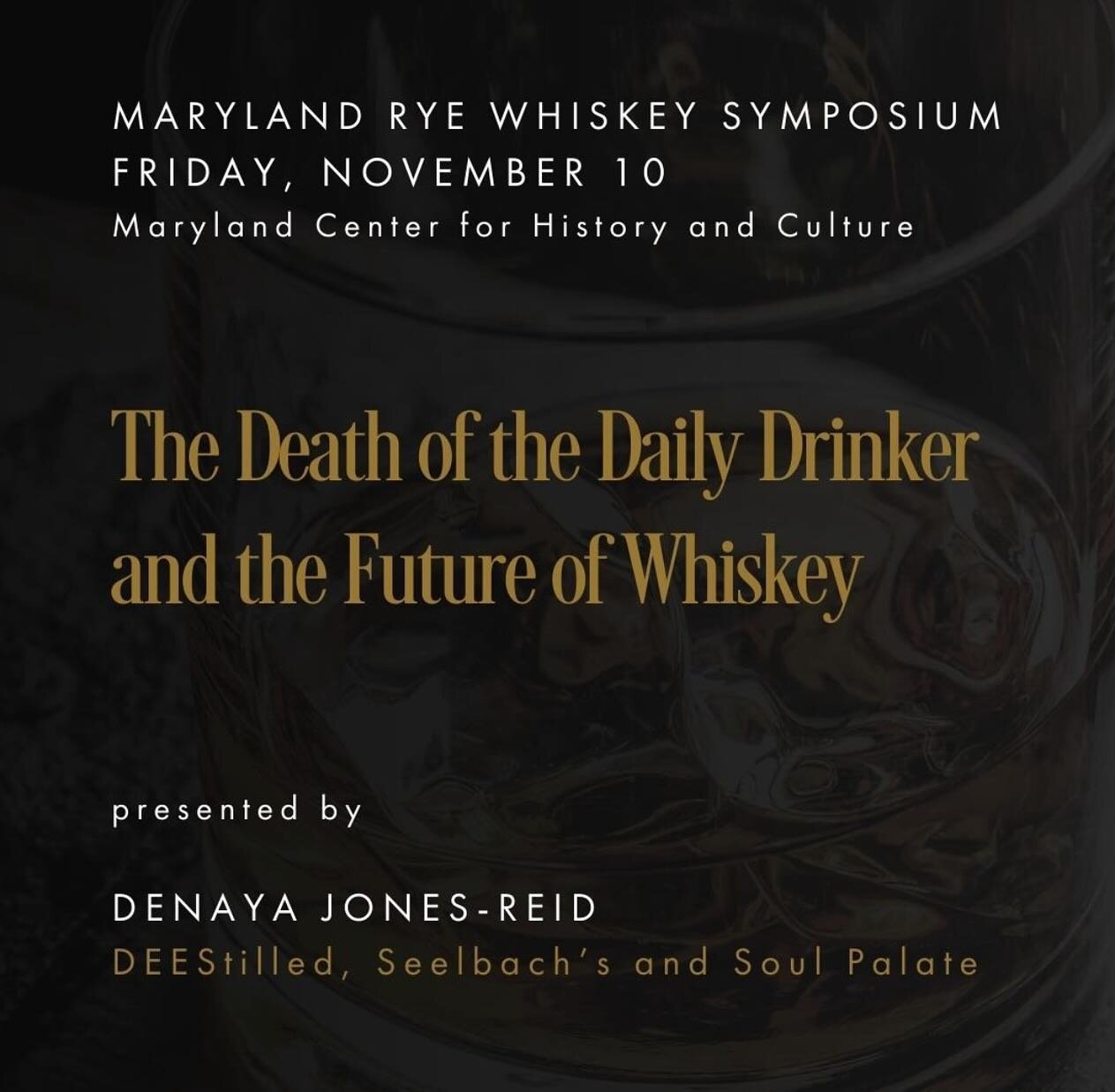 Sooooo fun things are happening this Friday 👀👀

Join myself, Max Lents, of @baltspiritsco &amp; Marcus Stephens (formerly of @sagamorespirit) at the inaugural #RyeRevival, in Baltimore, for a conversation around The Death of the &ldquo;Daily Drinke