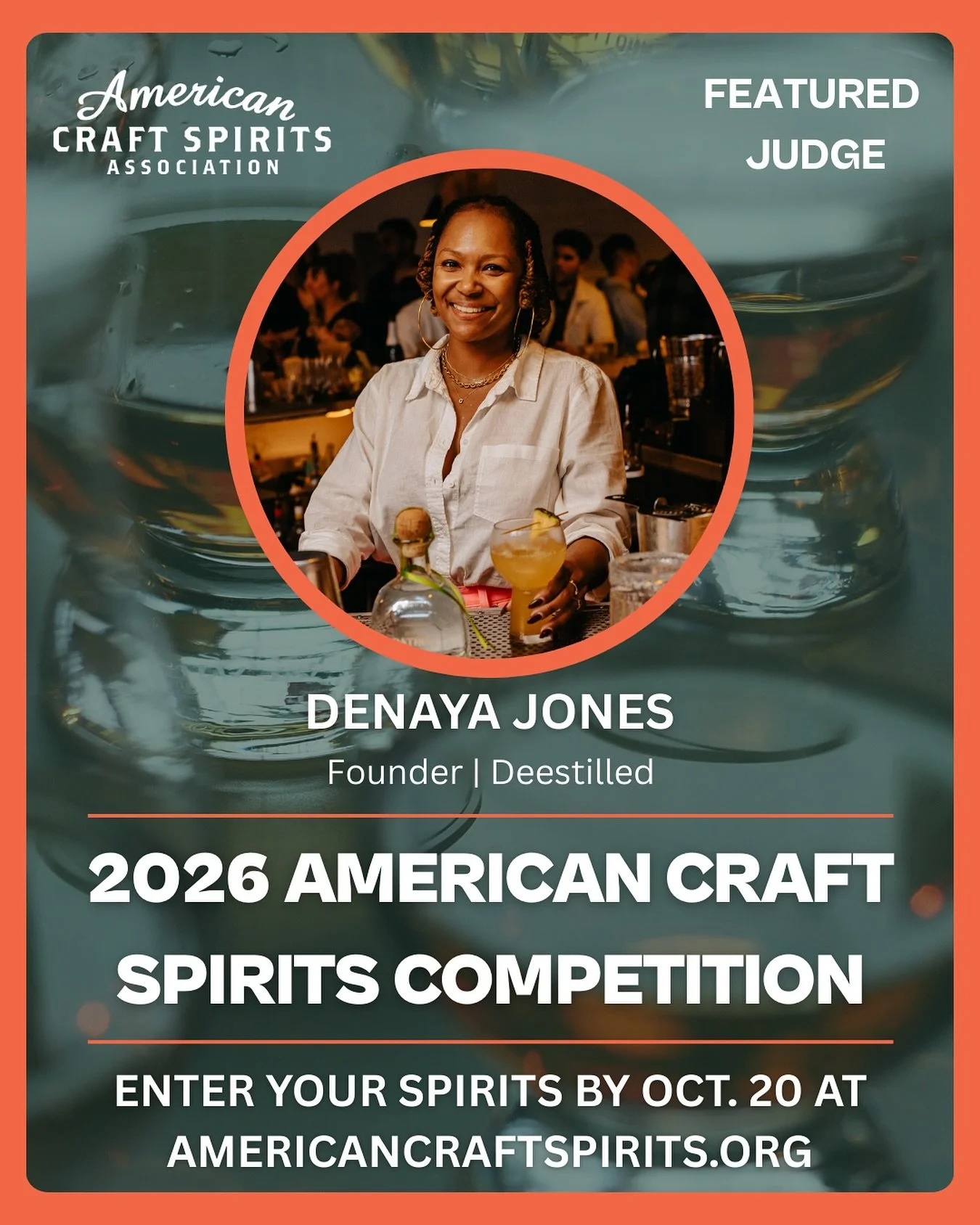 It&rsquo;s official! I will be judging again at the American Craft Spirits Association&rsquo;s (@craftspiritsus) annual competition this year 😁

Looking forward to tasting/learning about more incredible spirits &amp; celebrating the talent driving o