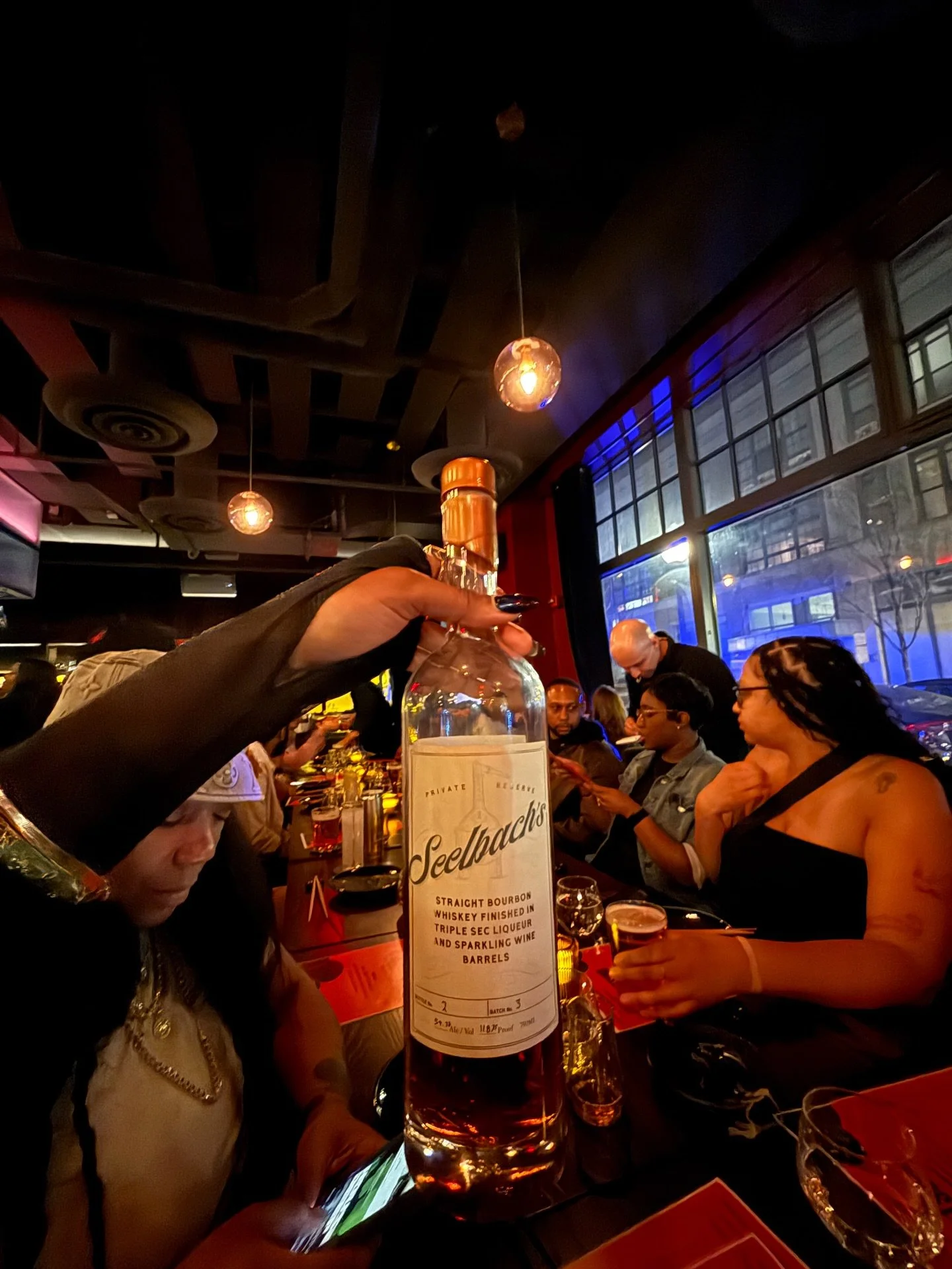 Broke out the #vintage @seelbachsspirits for our @chocolate.citys.best competitors tonight!

Seelbach&rsquo;s private reserve batch 003: straight bourbon finished in triple sec &amp; champagne barrels&hellip; #IYKYK 🥃