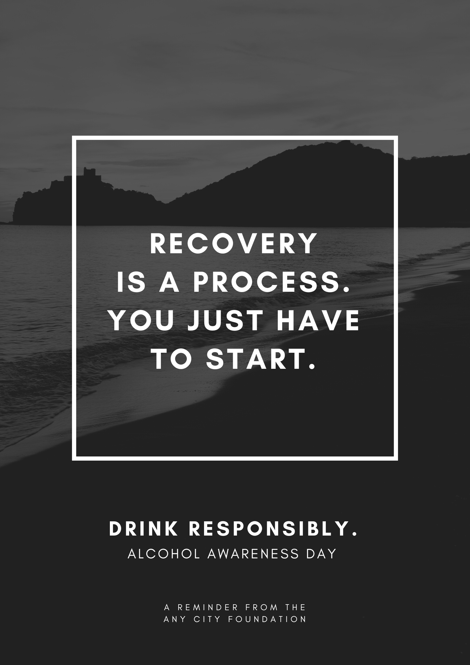 Monochromatic Minimalist Alcohol Awareness Poster.png