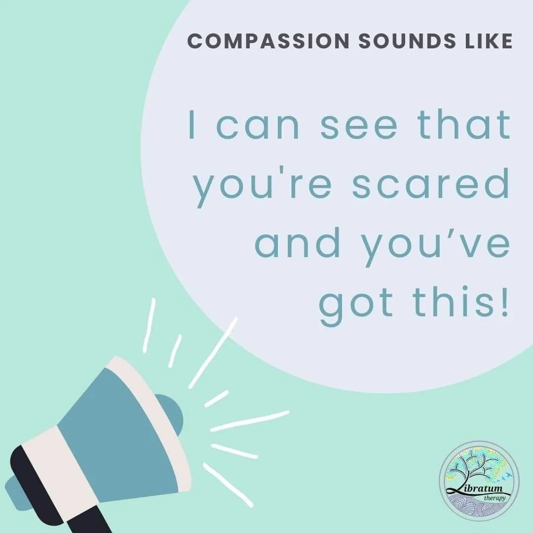 In a previous post I spoke about how a compassionate statement sounds like: Stop! Compassion can also sound like: I can see that you&rsquo;re scared and you&rsquo;ve got this!

This compassionate statement involves 2 things: 1. Noticing the fear in a