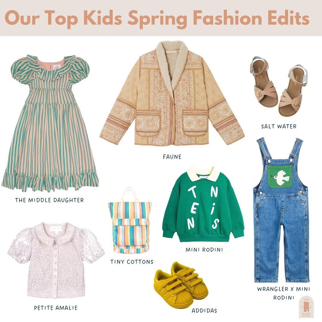 It&rsquo;s (mostly!) time to ditch the winter coat and muddy boots, with so many lovely children&rsquo;s brands and collections available this spring we wanted to share some of our favourites. Happy shopping! 🛍️

Dress @themiddledaughterlondon 

Jac