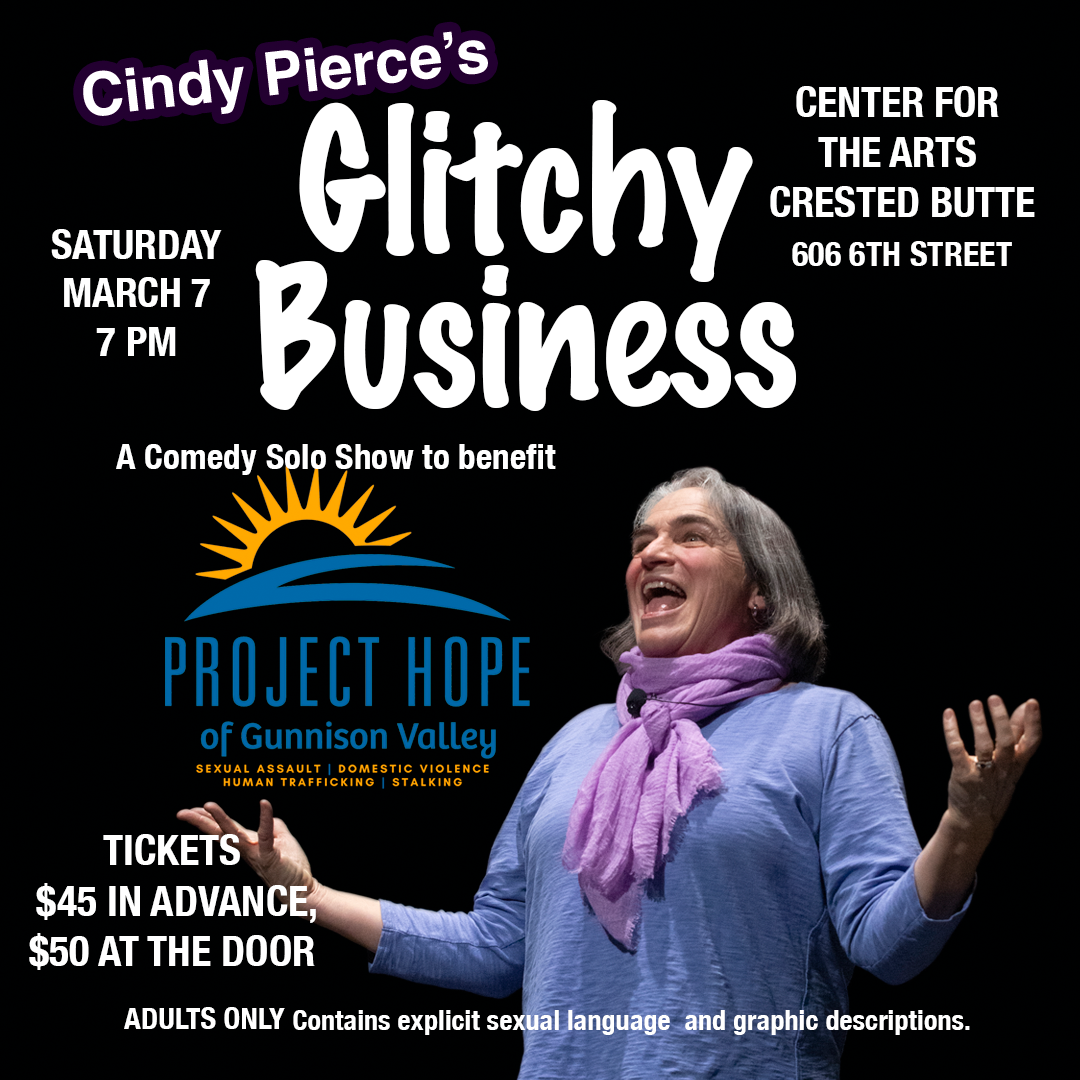 Comedian Cindy Pierce's Glitchy Business TICKETS ON SALENOW!