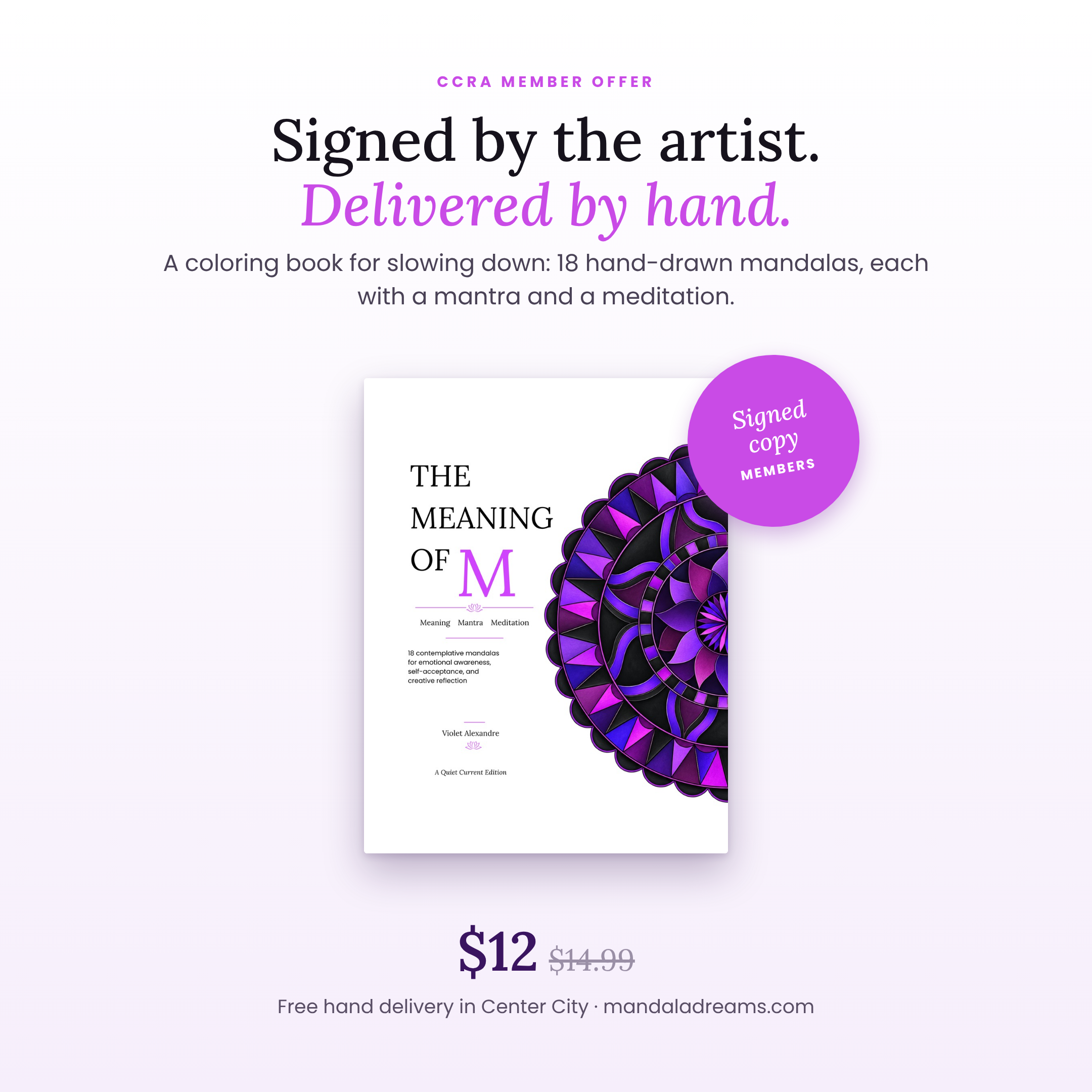 The Meaning of M: Signed Copy (CCRA Member Offer)