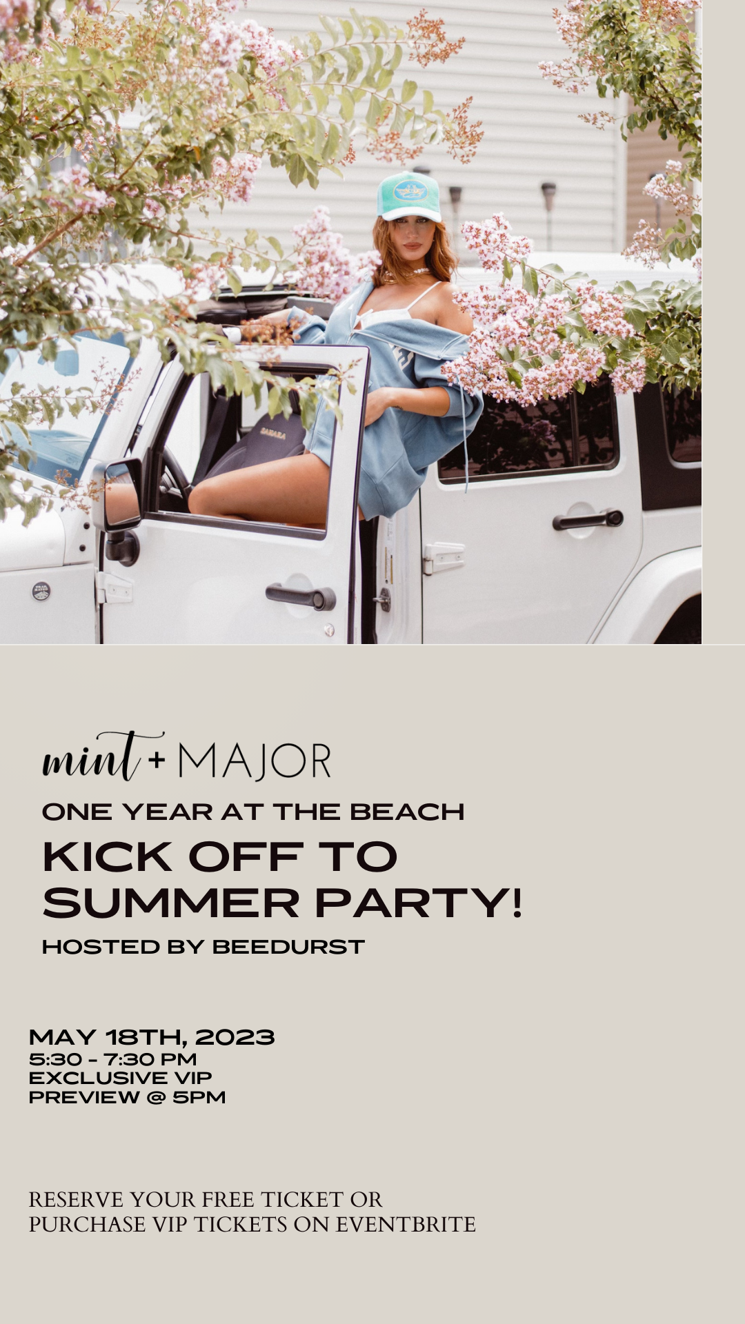 Capturing summer style and lifestyle branding for social content.