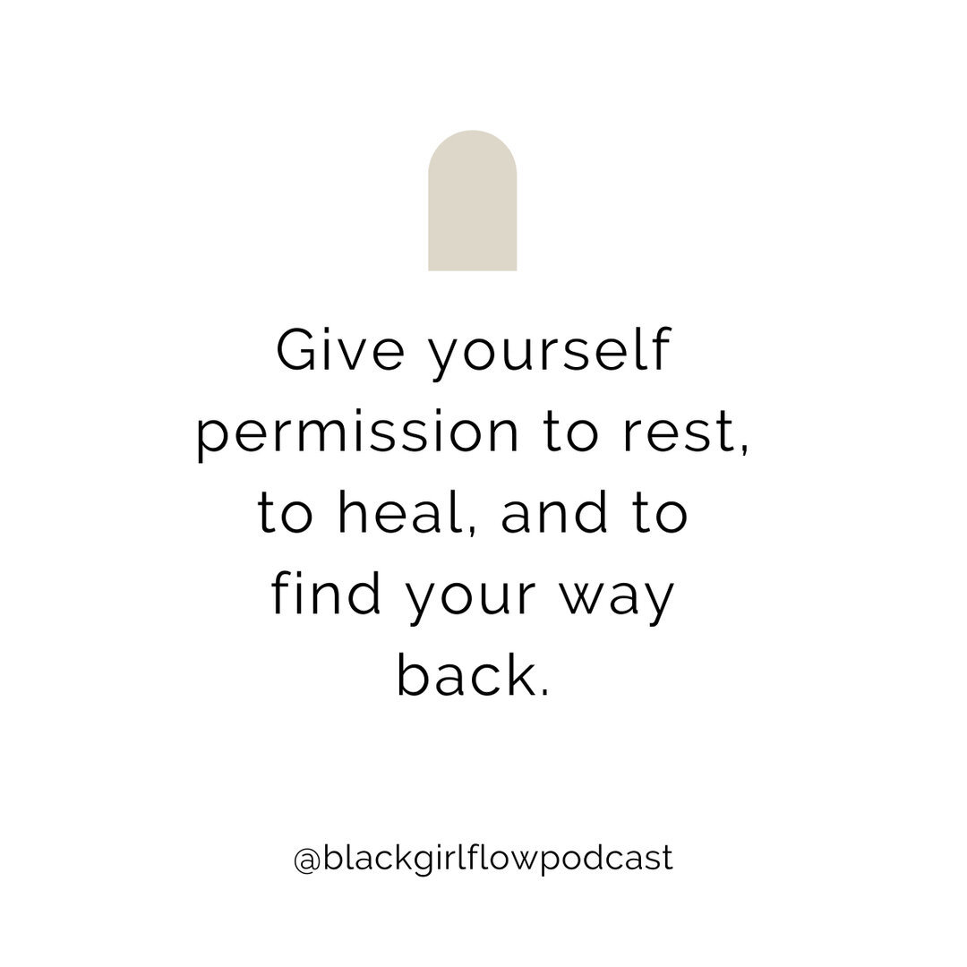 Rest is not a reward. Rest is your birthright.💡#blackgirlflowpodcast