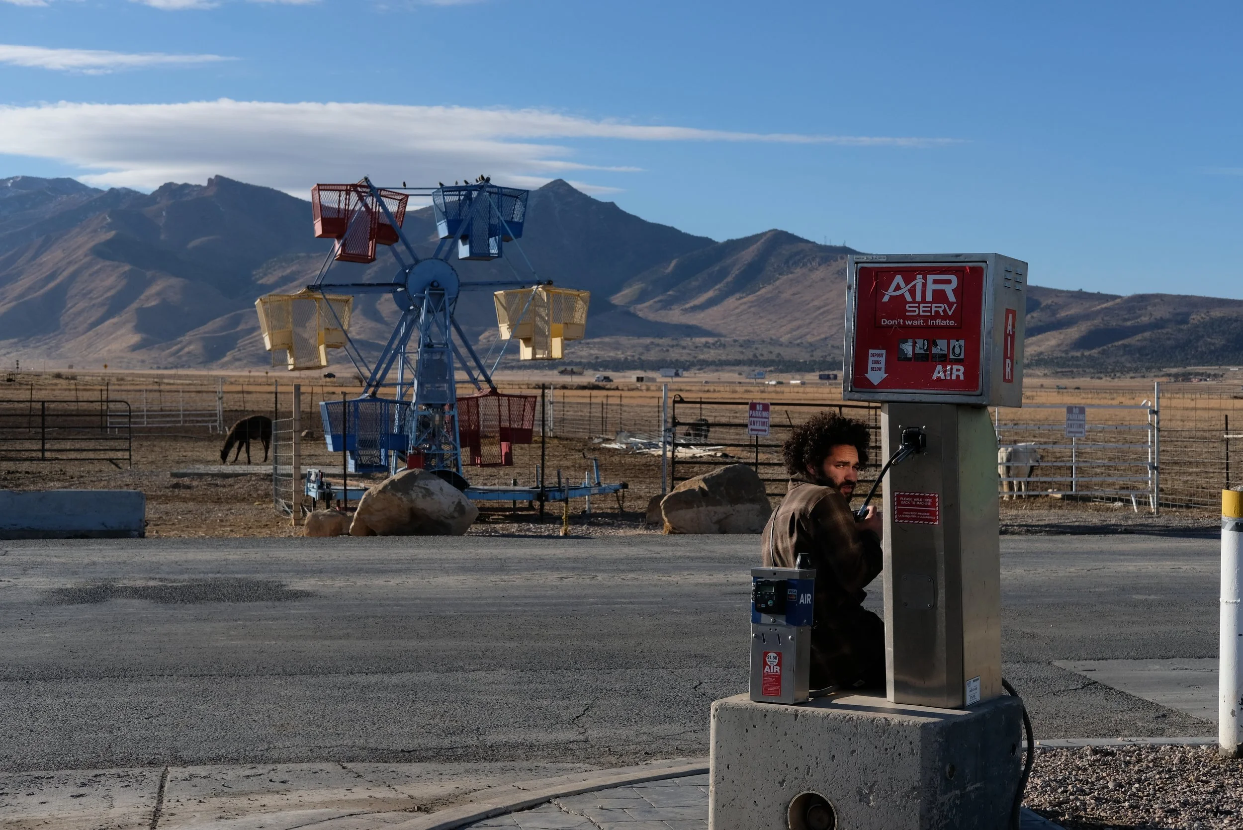 gas station petting zoo