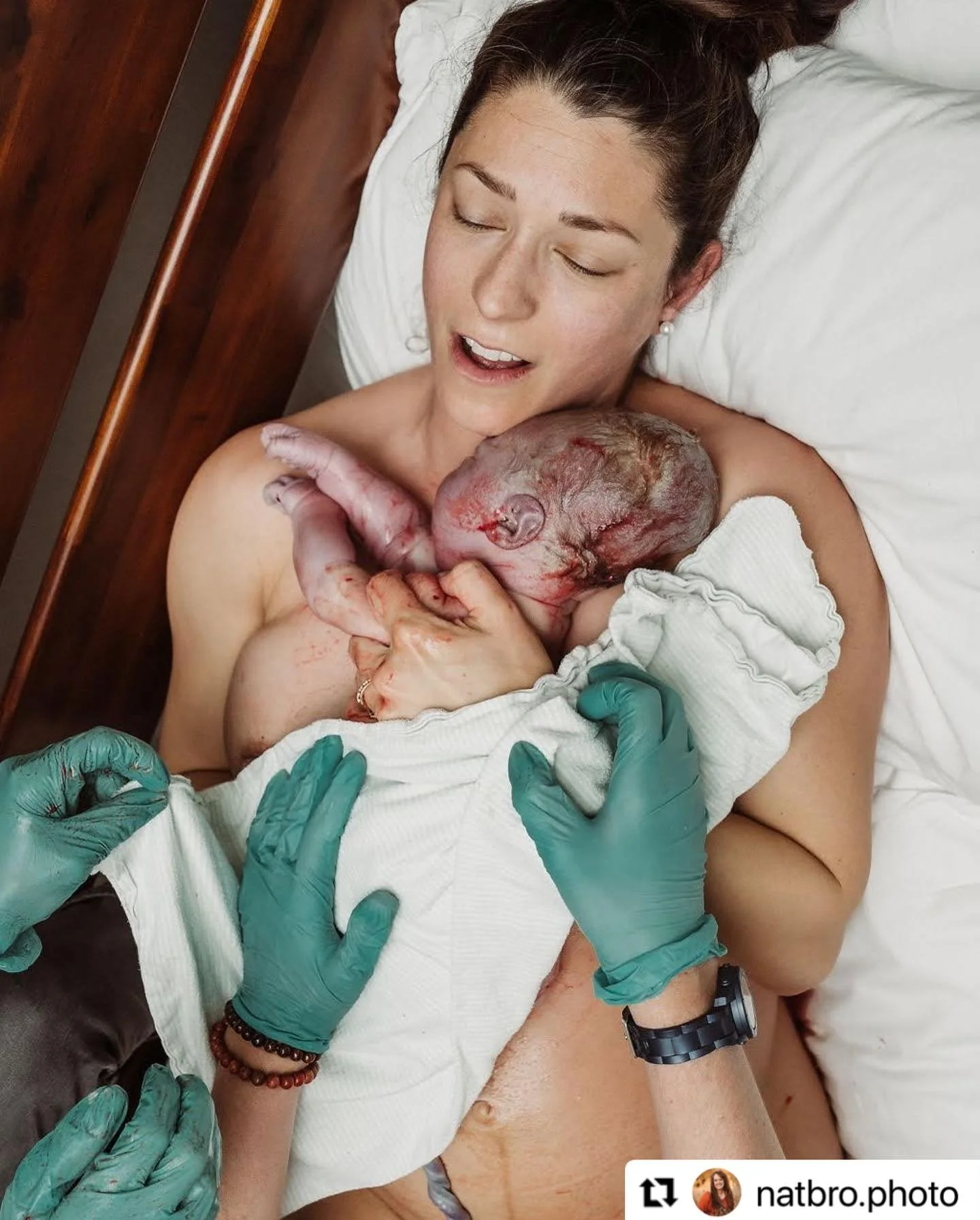 Birth story repost from @natbro.photo
・・・
The one where mom said &ldquo;That was insane. But damn, it was worth it.&rdquo; 
.
Soon after they arrived I was able to head to the birth center, going from one birth to the next. Two babies within 24 hours