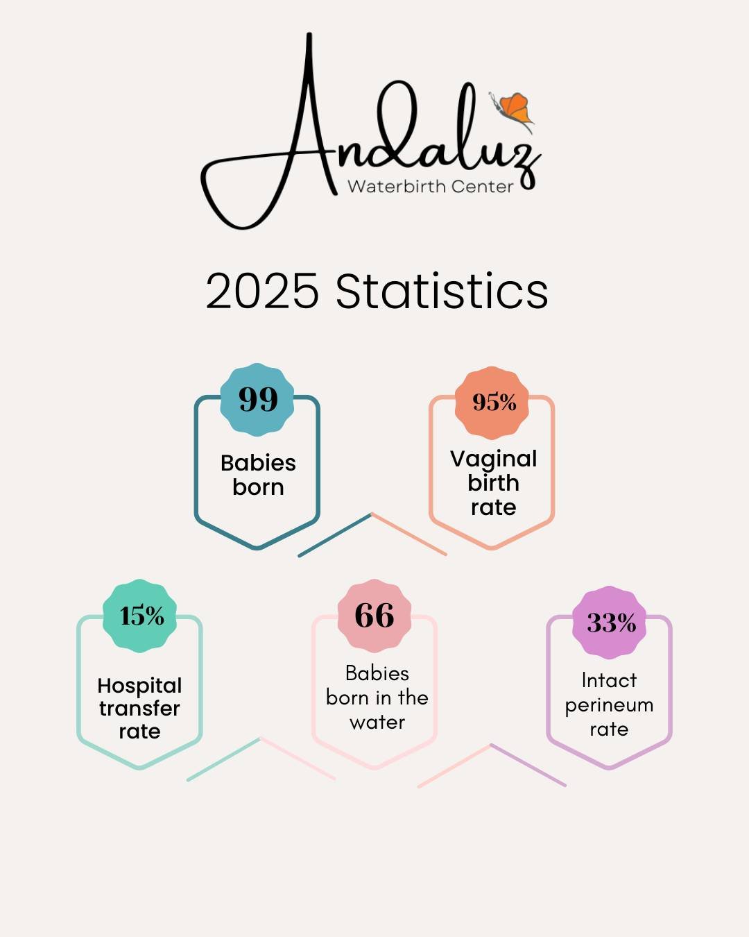 🎉 2025 was a beautiful and stable year for our birth center! 🎉

We have more stats, including the breakdown of boys vs. girls born at the birth center, and the birth weight of our largest 2025 baby on our blog post!

You can read it at waterbirth.n