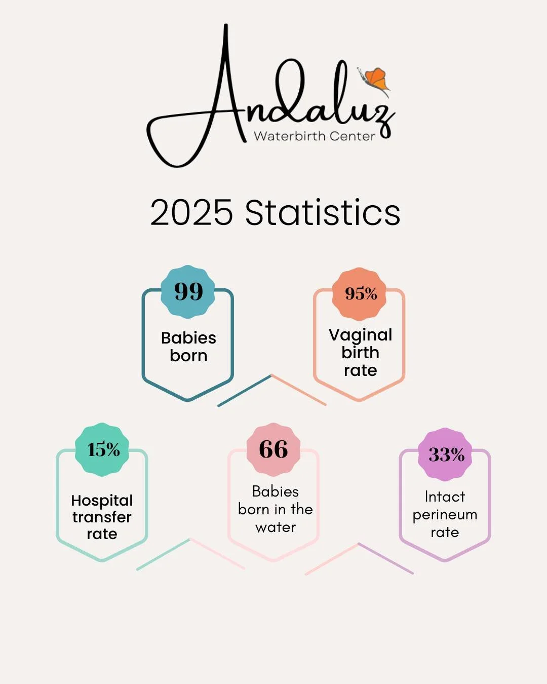 🎉 2025 was a beautiful and stable year for our birth center! 🎉

We have more stats, including the breakdown of boys vs. girls born at the birth center, and the birth weight of our largest 2025 baby on our blog post!

You can read it at waterbirth.n