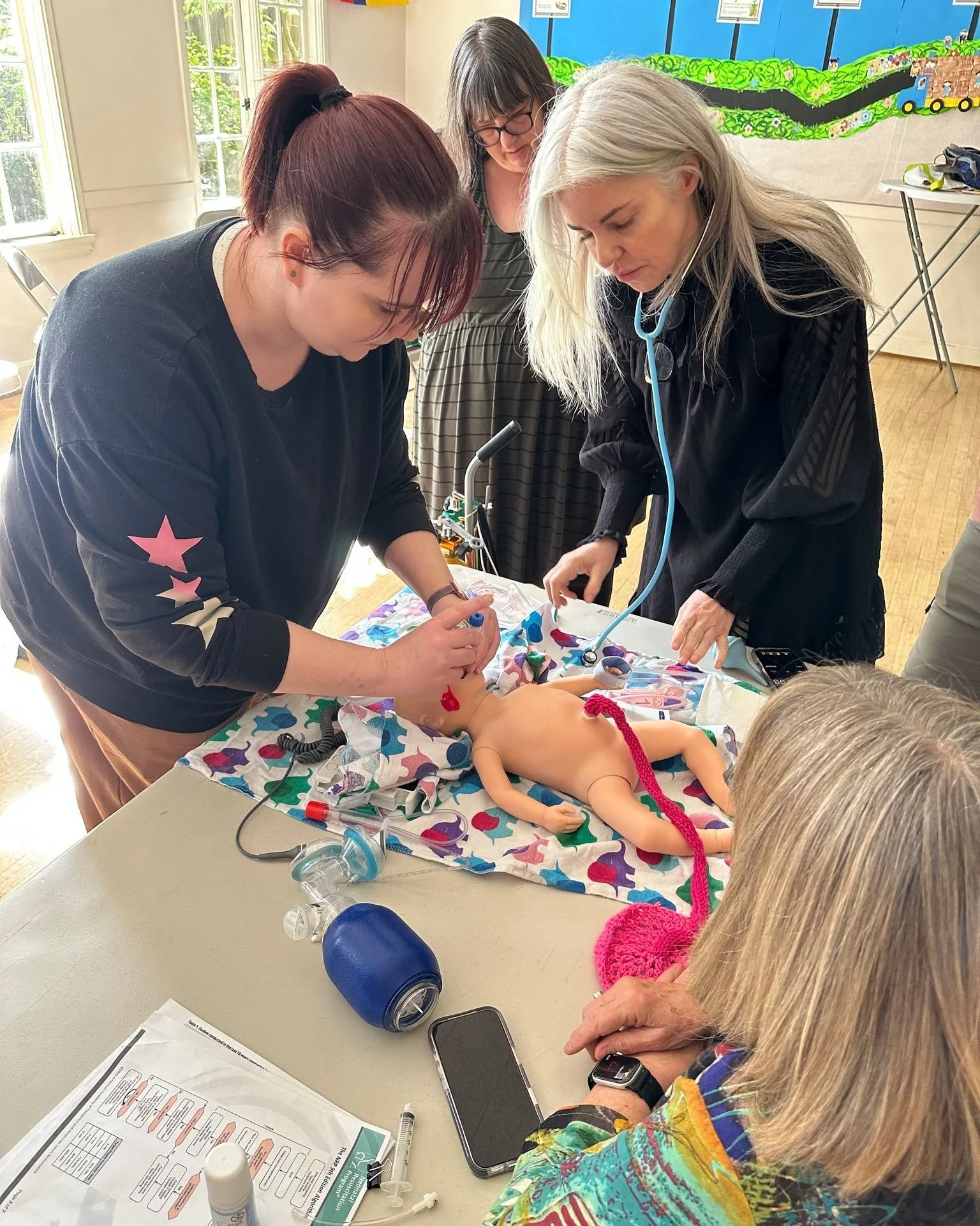 Last Monday, Andaluz midwives and clinical staff participated in the Oregon Midwifery Council Midwives &amp; Oregon Perinatal Collaborative's newborn resuscitation simulation.

Hands-on training like this keeps our skills sharp and our teamwork stron