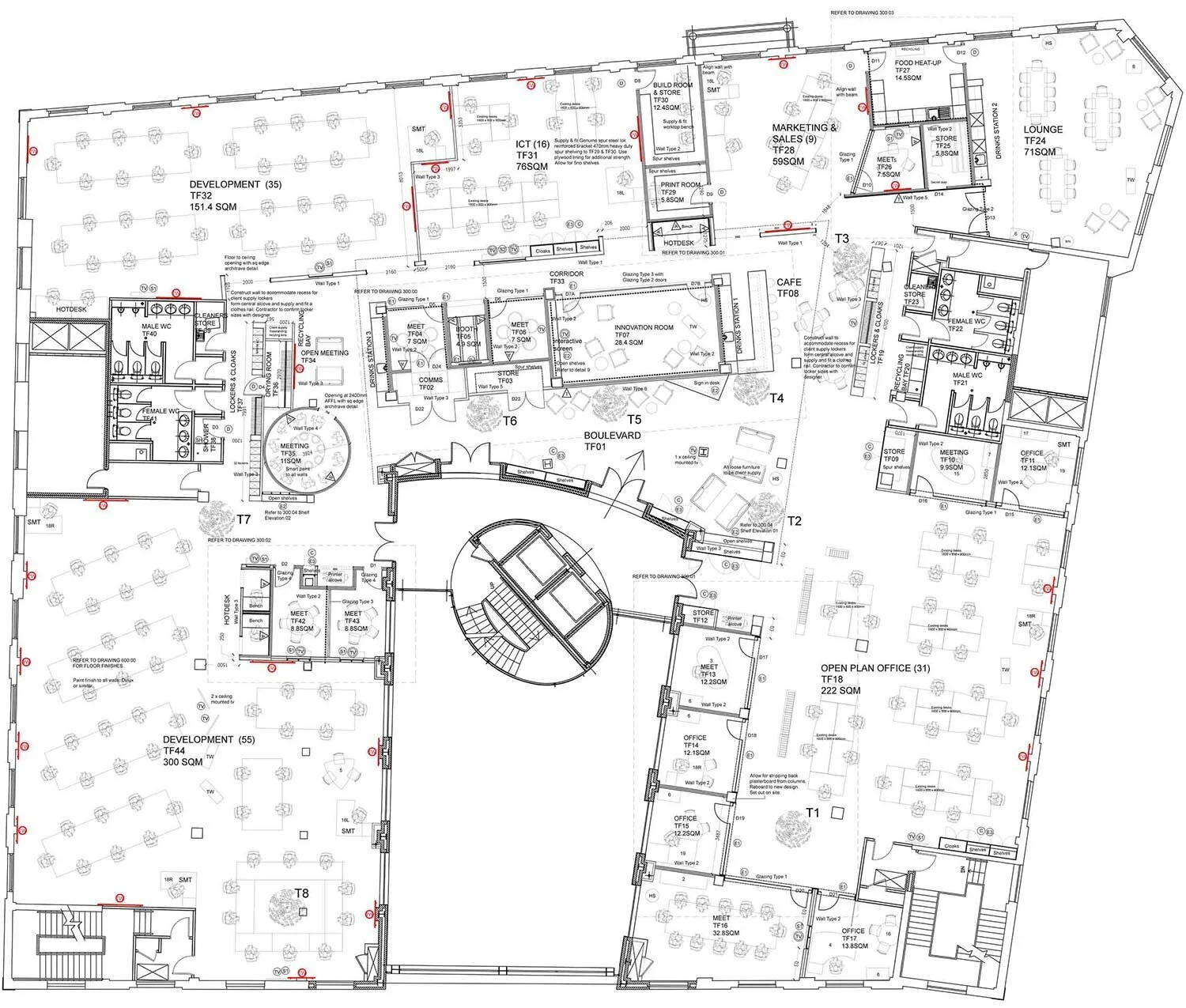 Office refurbishment project plan, Newcastle Upon Tyne