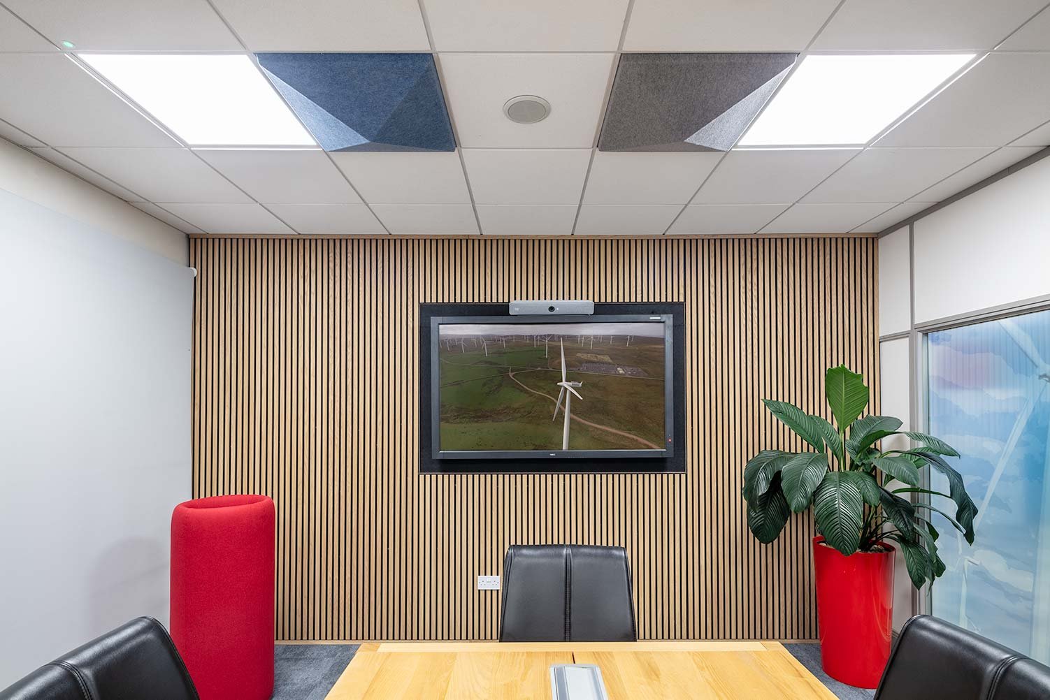 Timber acoustic panelling system