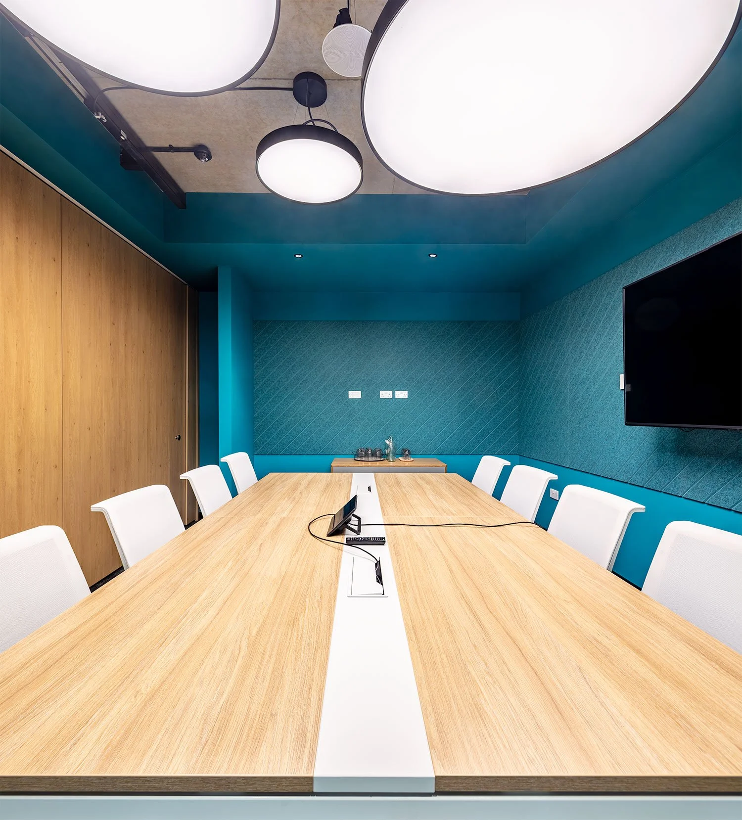 Board room accoustics and led lighting