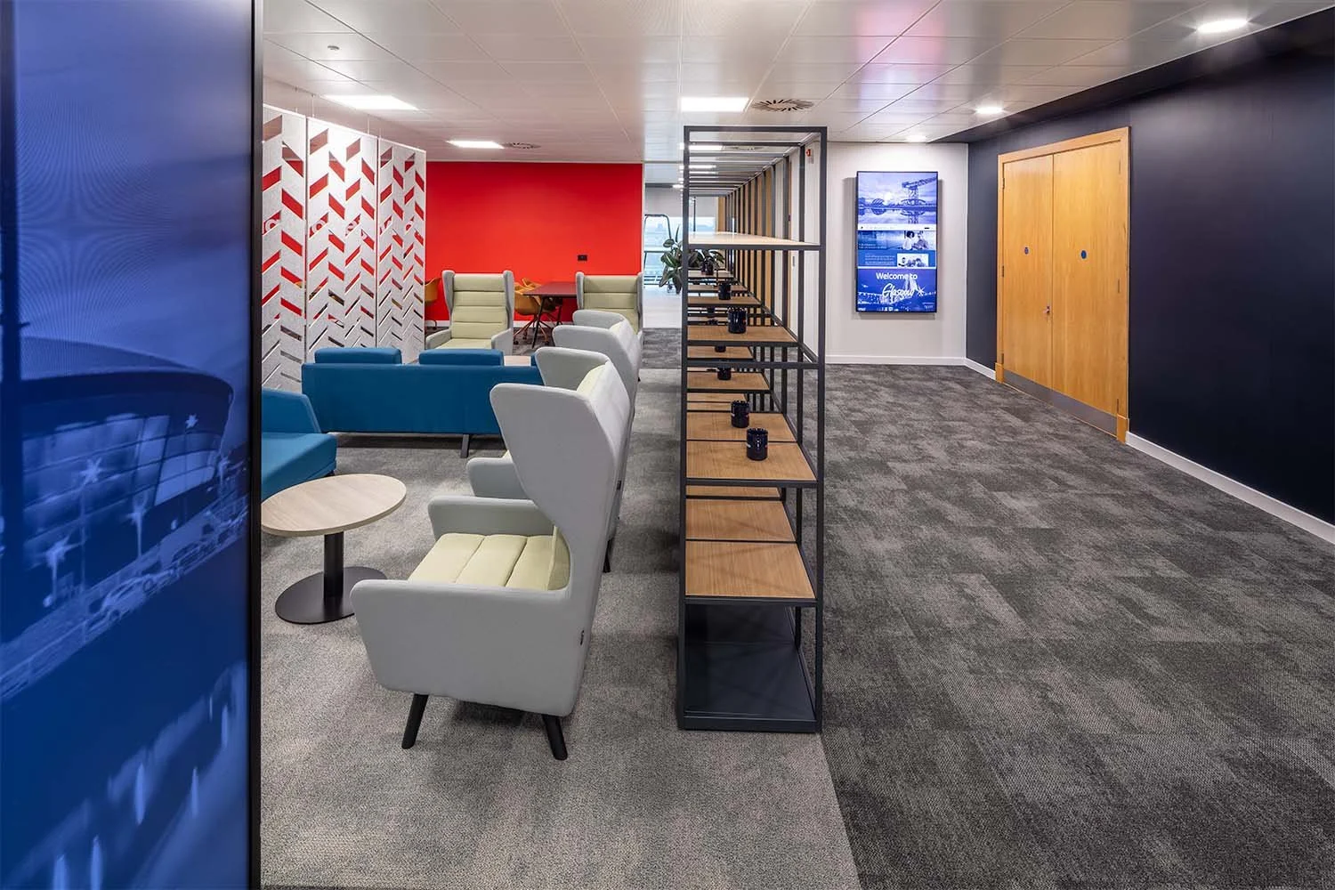 Office reception and lounge area