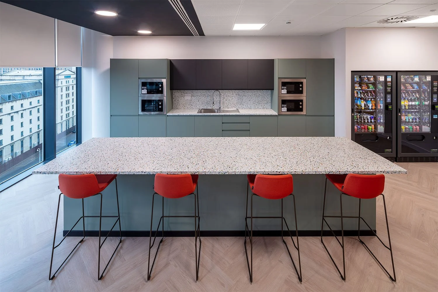 Office kitchen fit-out Cuprum Glasgow