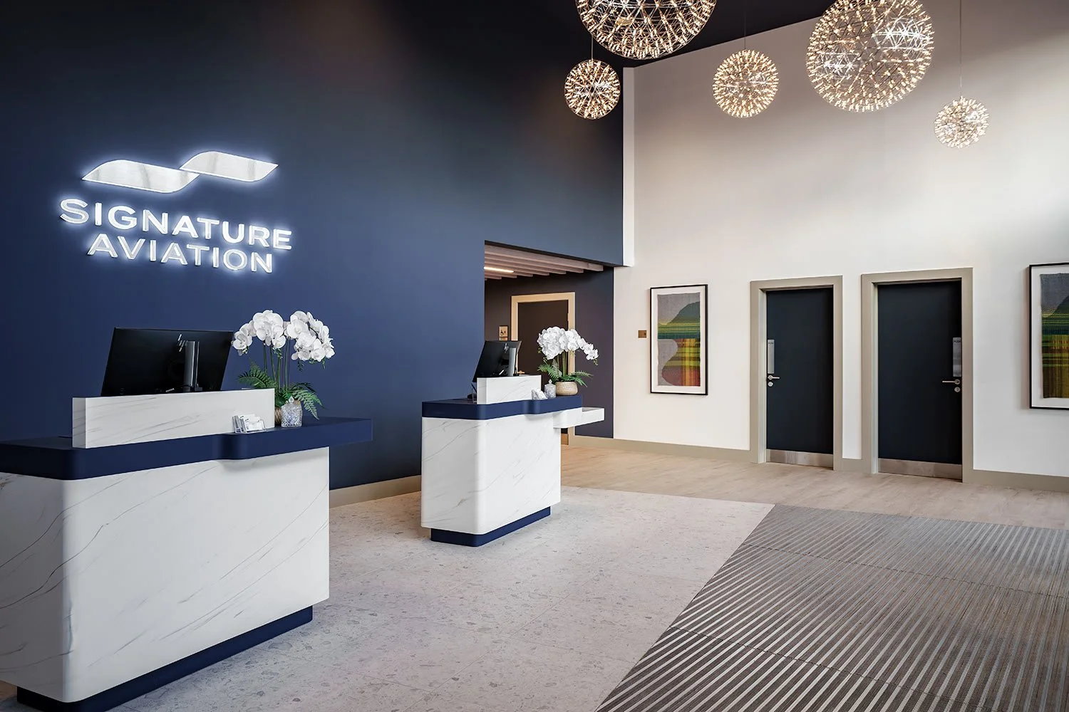 Design and build reception area Glasgow