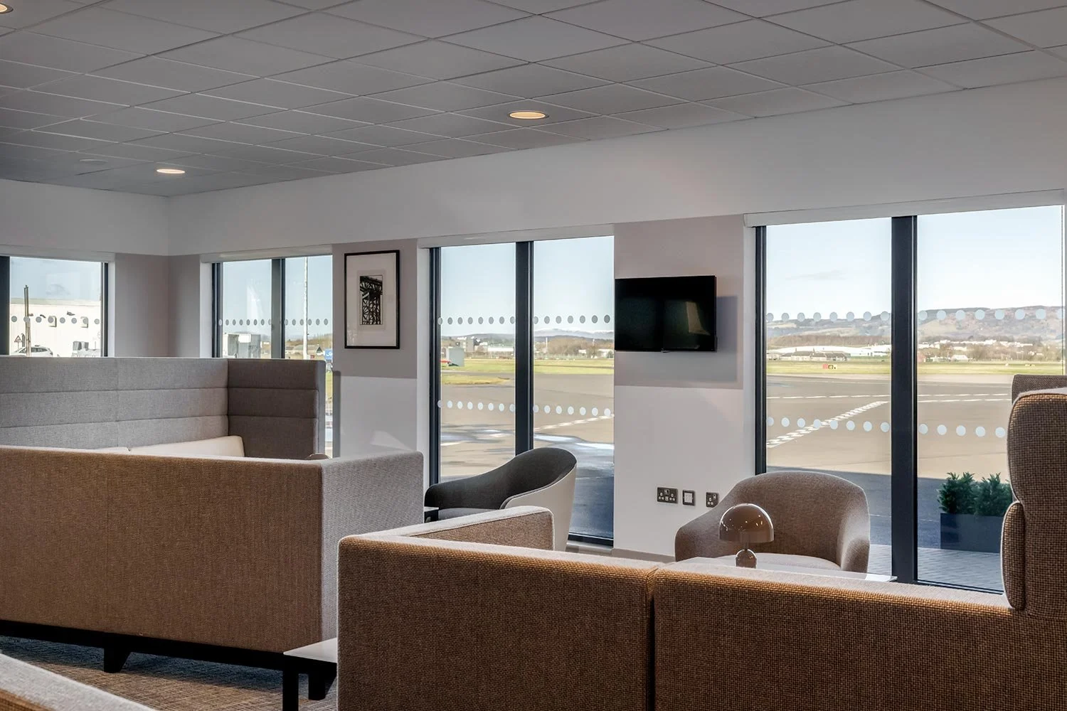 Interior design aviation business lounge