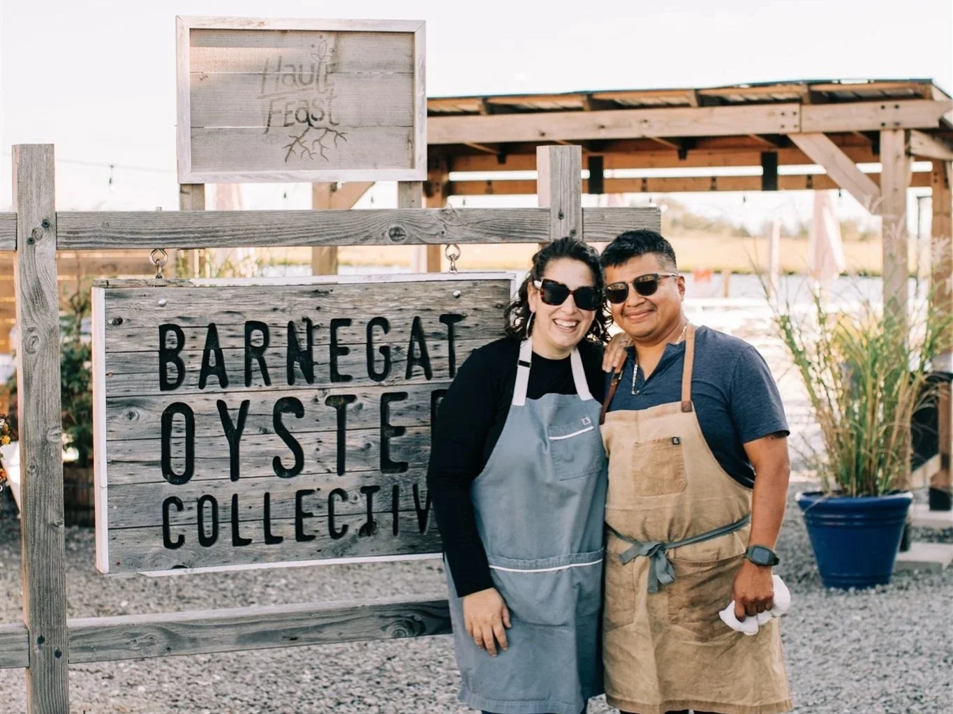 Carey Semprevivo and Chef Pablo Toxqui of Haute Feast - Barnegat Oyster Collective