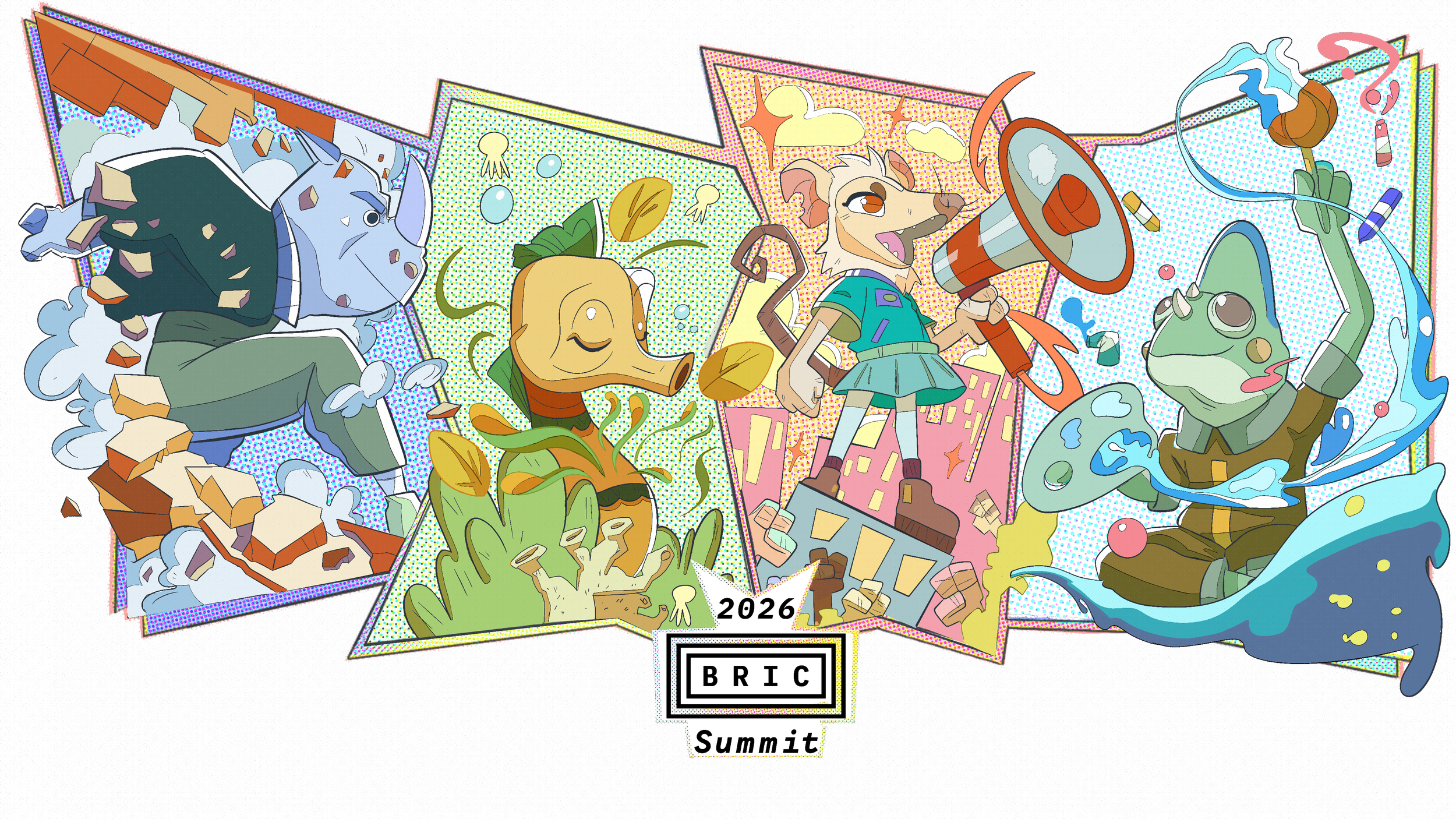 2026 BRIC Summit Key Art by Renato Bernal