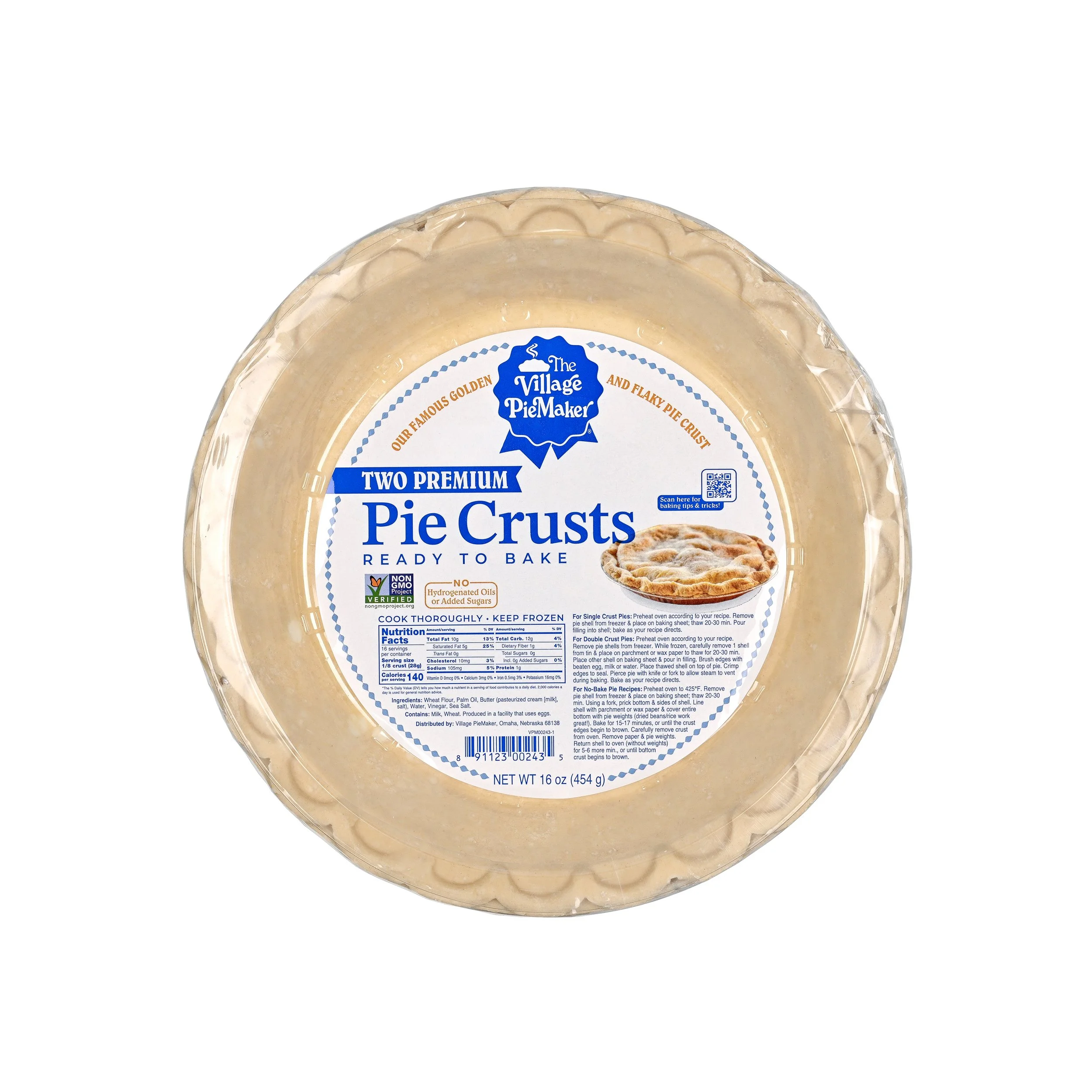 Two Premium Pie Crusts