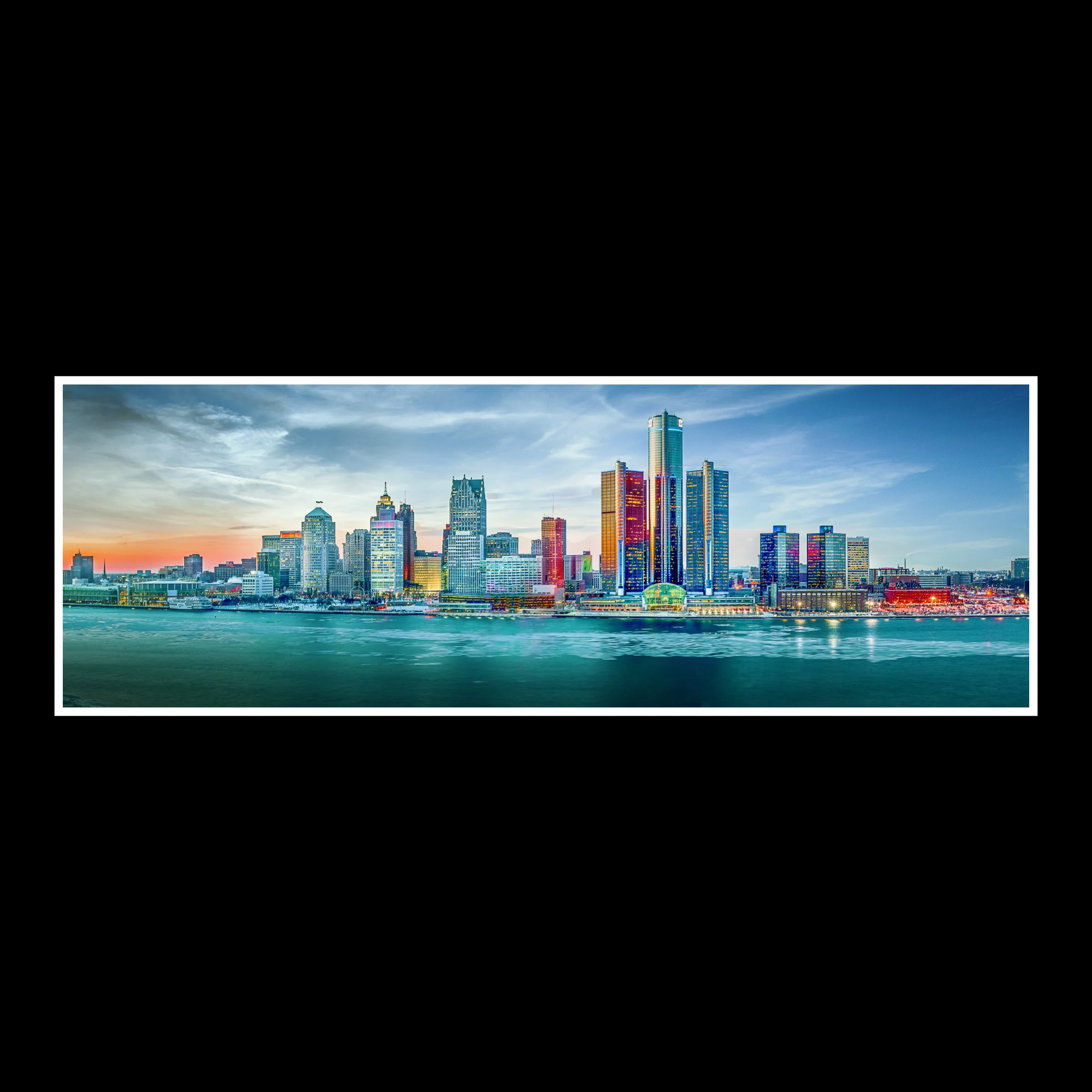 DETROIT SKYLINE PANORAMA