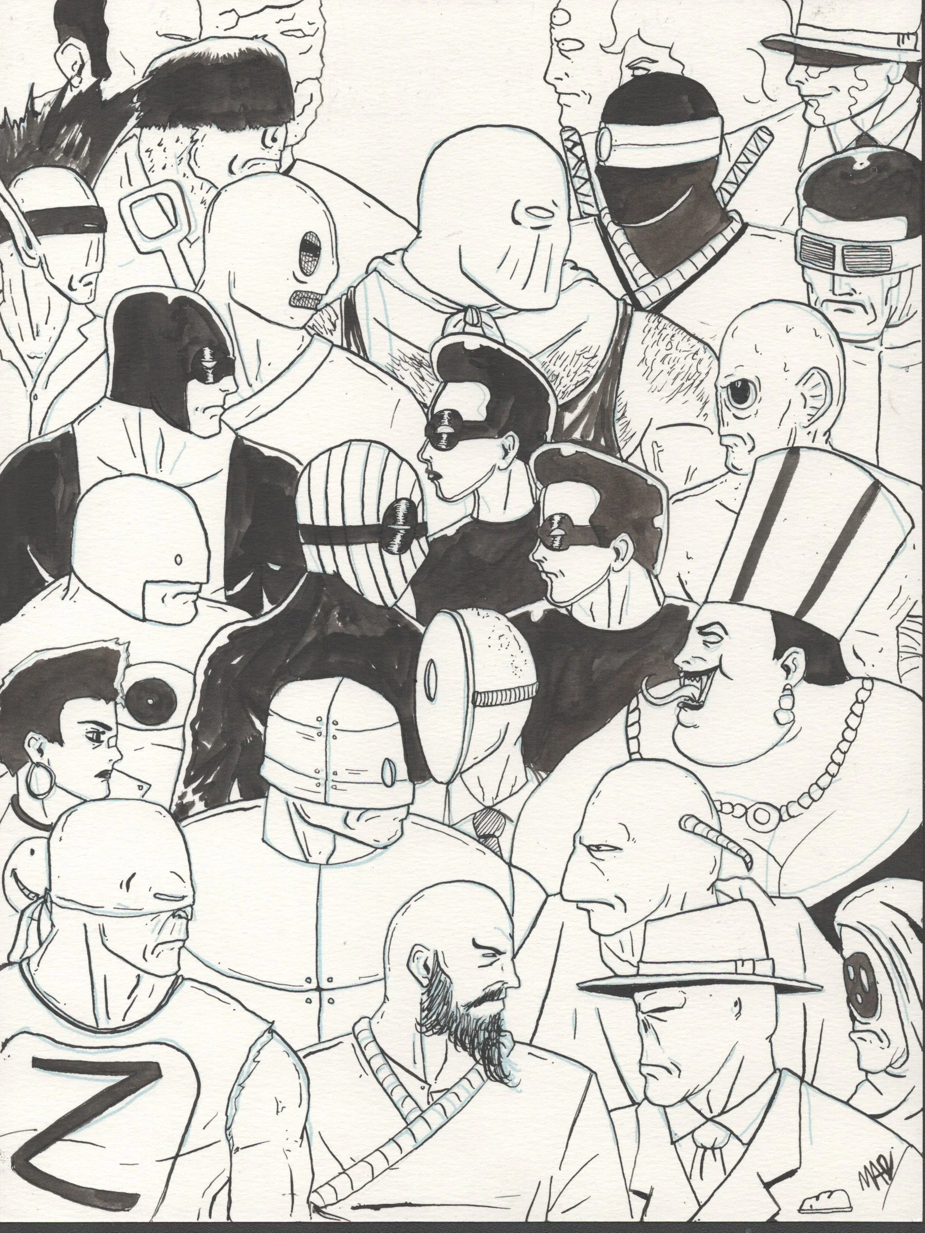 Clash Of The Zuperverse Original Art