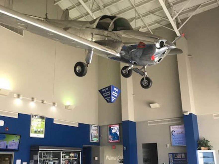 Replica of Sam Walton's First Aircraft, an Ercoupe, at Beaver Lake Aviation