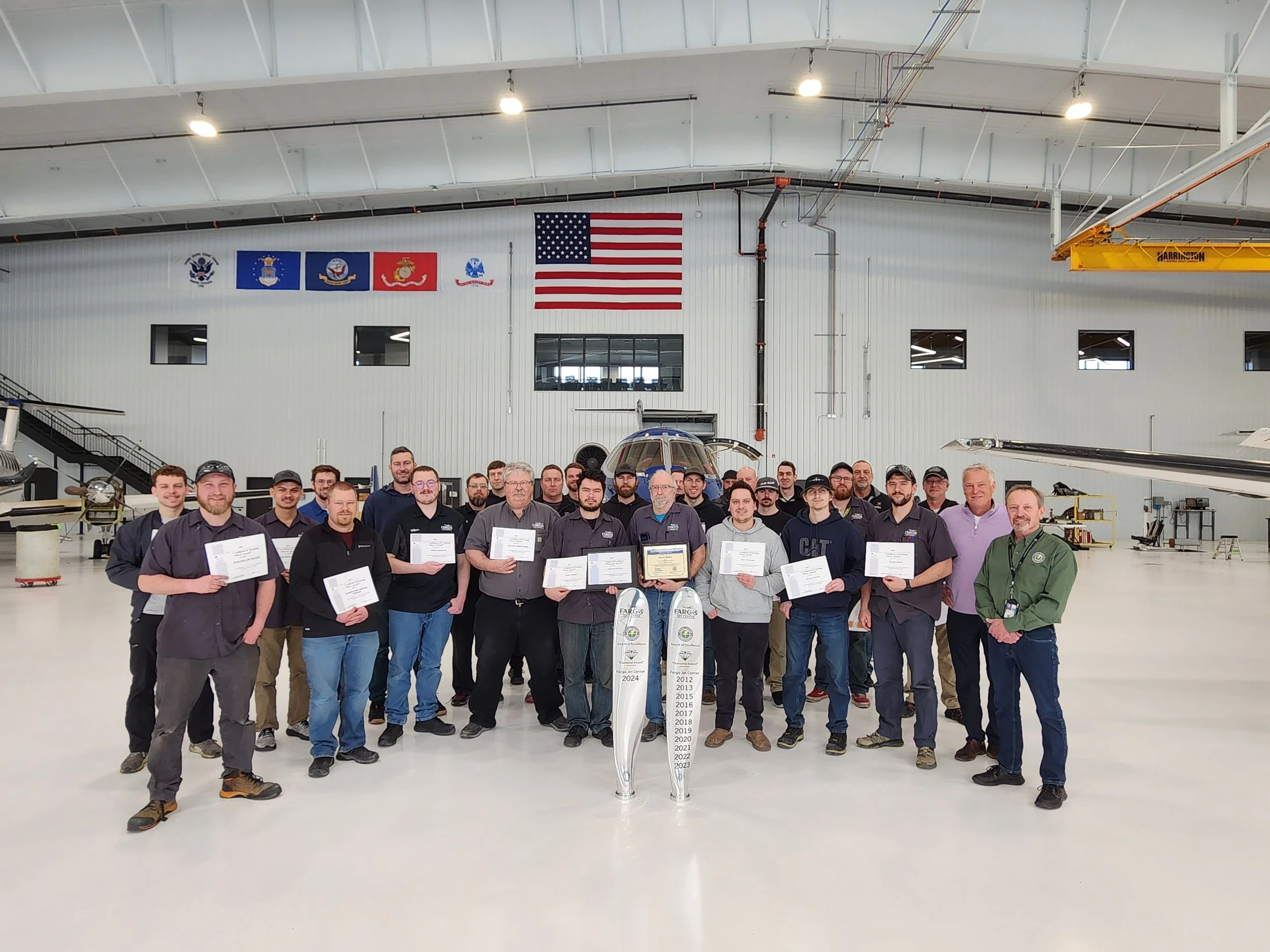 Fargo Jet Center Maintenance and Avionics Teams Celebrate 2025 Achievements