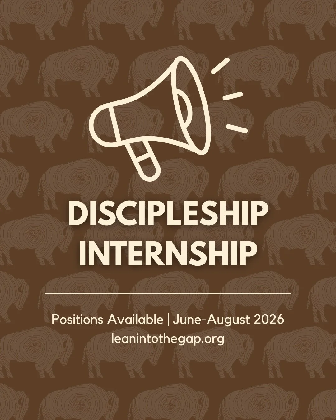 DISCIPLESHIP INTERNSHIP POSITIONS AVAILABLE! 📣

At The Gap, we're now accepting applications for our Discipleship Internship, taking place from June through August of 2026.

We are ideally looking for one male and one female, who have a heart for th