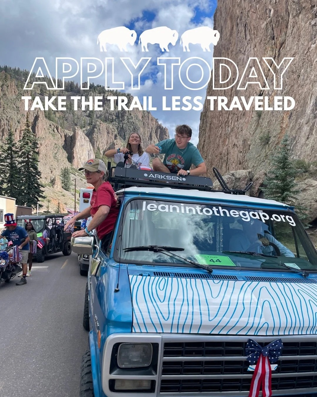 APPLICATIONS ARE OPEN!
&rarr; 9-month Experience, June 2026-March 2027

Join our family and herd at The Gap, and get ready to live life with a sharper vision for The Kingdom.

👉 Link in bio!

#LeanIn #TheGap #TheGapatSawmillMeadow #GapYear #SouthFor