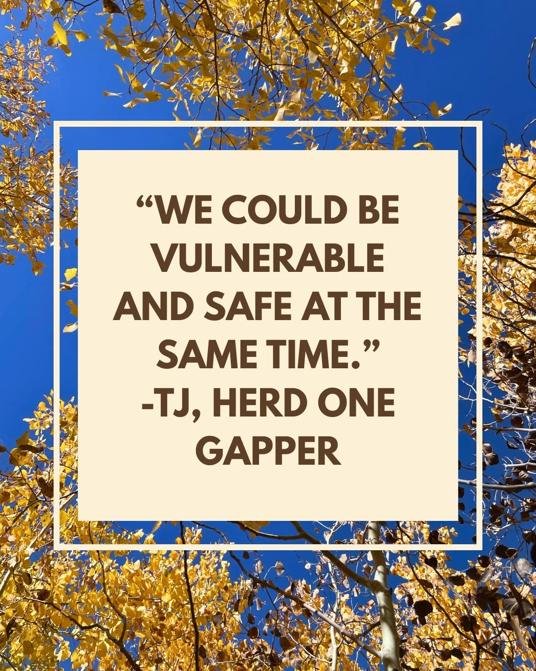 One of TJ&rsquo;s biggest takeaways from his time at The Gap: you can be vulnerable and still feel safe. 💛 That&rsquo;s the kind of space we want for every gapper here.

#LeanIn #TheGap #TheGapatSawmillMeadow #GapYear #SouthForkColorado