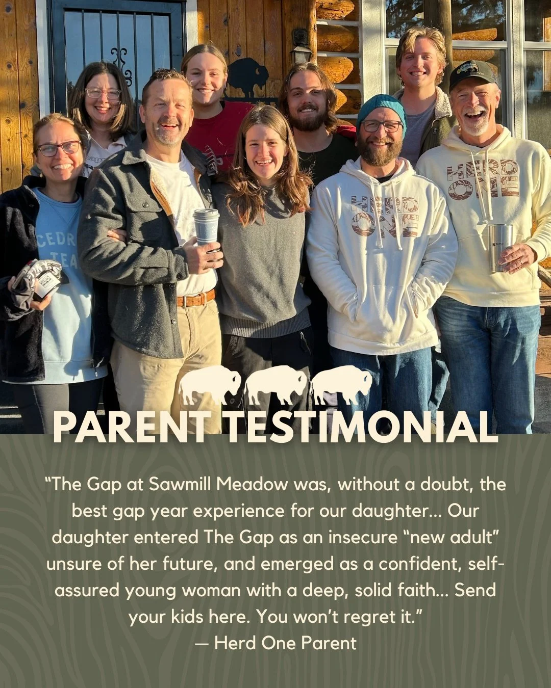 &ldquo;Send your kids here. You won&rsquo;t regret it.&rdquo; 🤍

We&rsquo;re honored to walk alongside students and families during such a meaningful season.

#LeanIn #TheGap #TheGapatSawmillMeadow #GapYear #SouthForkColorado