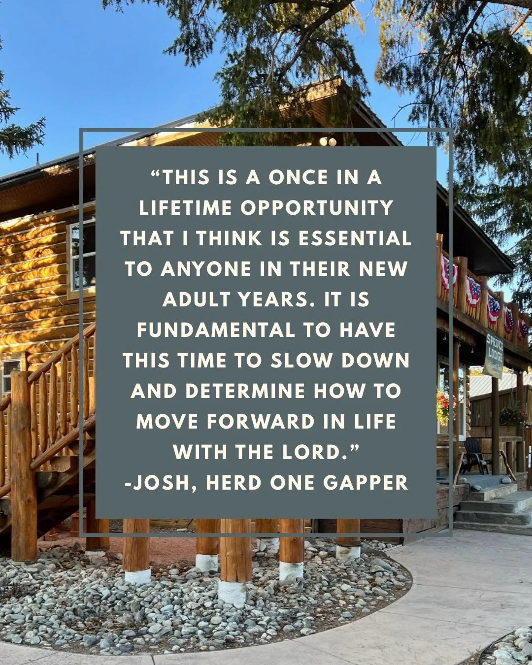 Gapper Testimonial 😊⛰️🙌🦬

Like Josh said, your time at The Gap is a once in a lifetime opportunity, and we don't want you to miss out. If you or someone you know, is interested or may be the right applicant, reach out.
You can reach us at leaninto