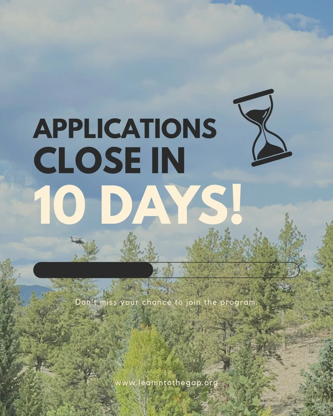 10 days. That&rsquo;s it. ⏳

Don&rsquo;t miss your chance to be part of something bigger.
Your next step could start here.

Apply now before applications close!
🔗 Link in bio

#ApplyNow #DontMissIt #LeanIn #TheGap #TheGapatSawmillMeadow #GapYear #So