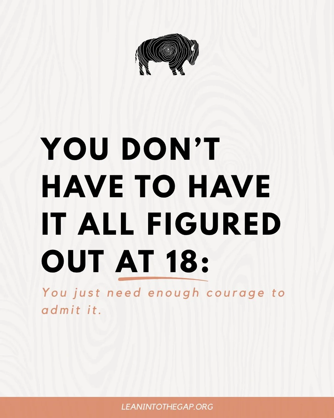 You don't have to have it all figured out at 18.

You just need the space to ask good questions, try new things, and discover who you're becoming.

#YoungAdults #LeanIn #TheGapatSawmillMeadow #GapYear