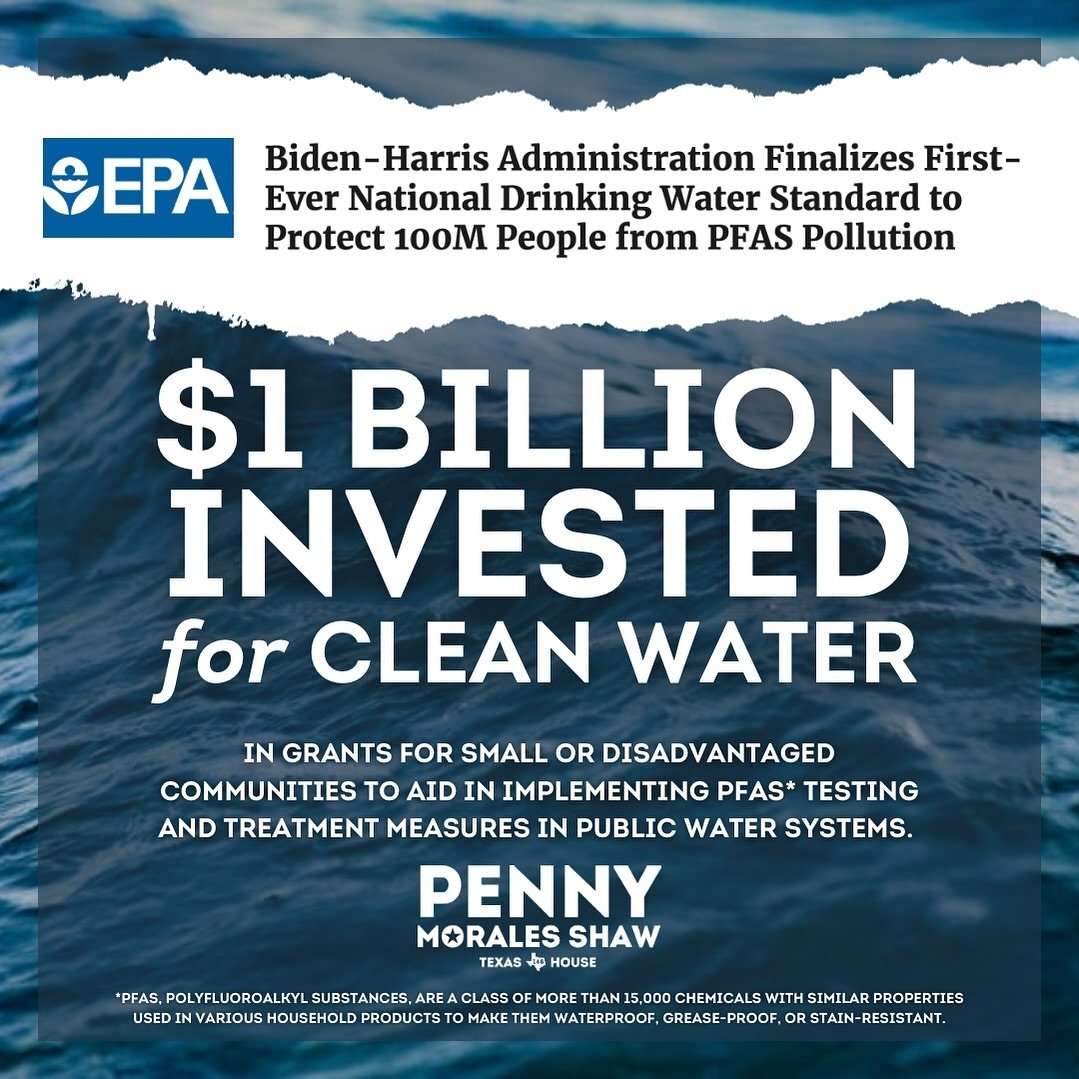 Clean water is a human right, and the Biden-Harris administration and the EPA have announced a $1 billion investment to help safeguard communities from the adverse health effects associated with PFAS exposure.

Organizations interested in the new EPA