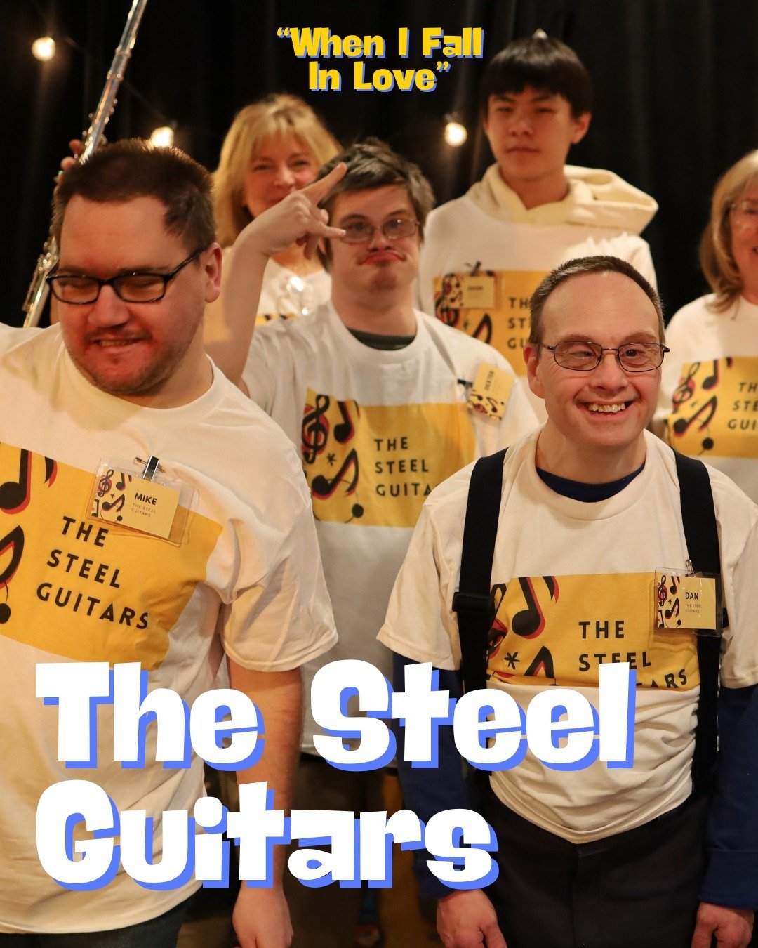During our 2024 Annual Appeal we would like to introduce you to some of the incredible artists we've worked with this past year! 

Meet &quot;The Steel Guitars&quot; feat. Dexter, William, Dan, Mike, Shun, Adis, Tate, Debbie and Julie. Our friends fr